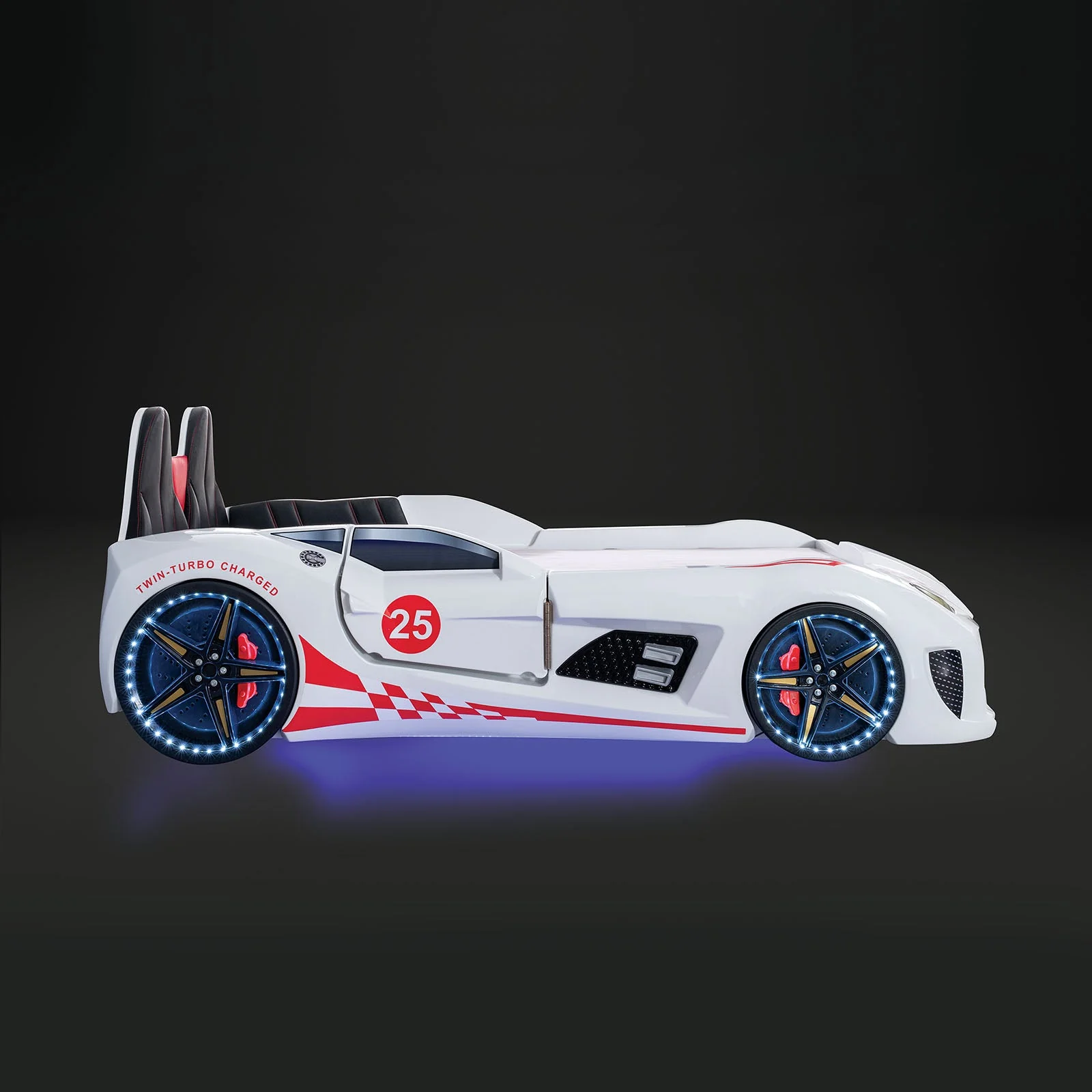 Trackster White Bed - Image 3