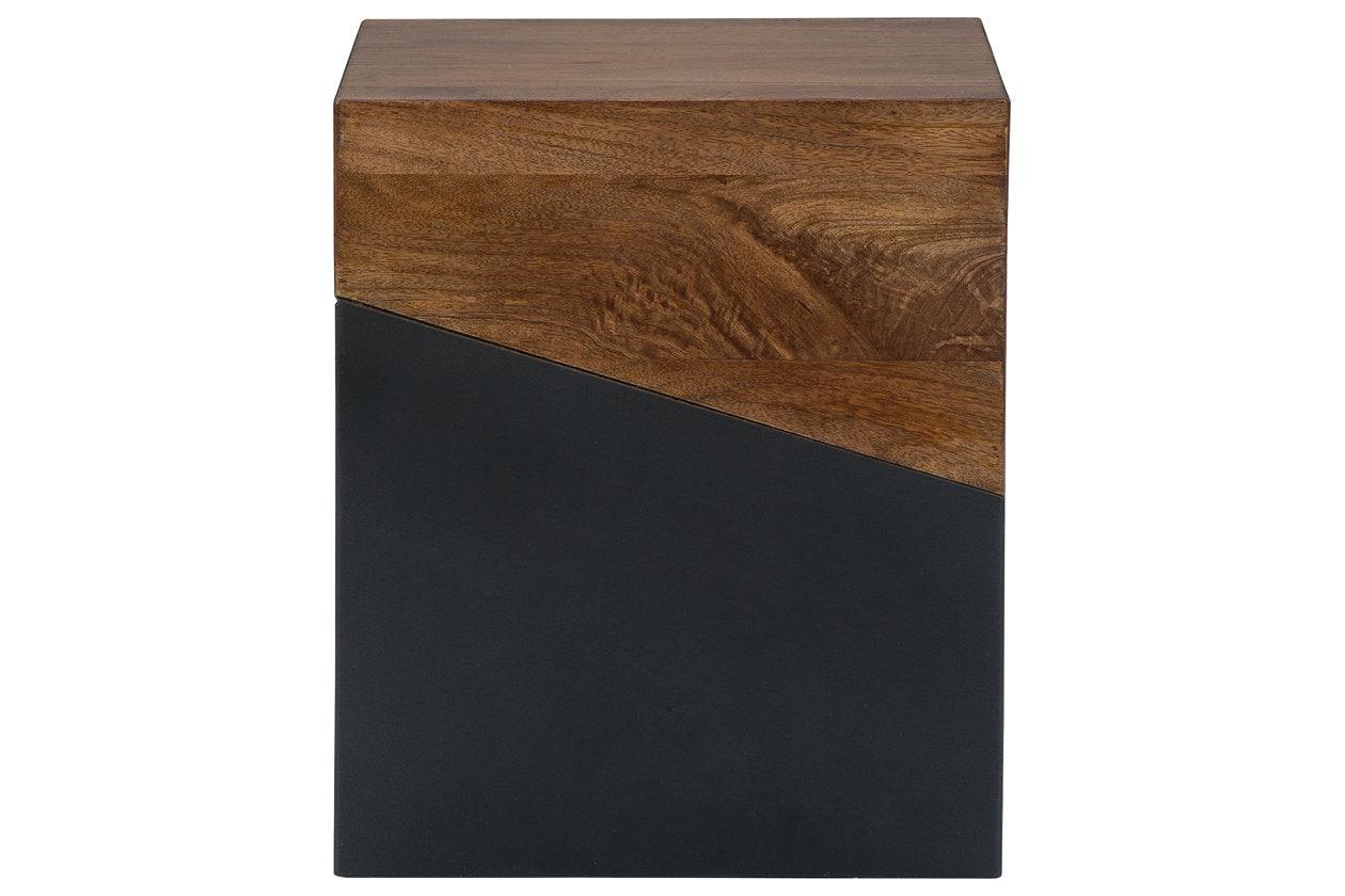 Trailbend Brown/Gunmetal Accent Table - Image 2