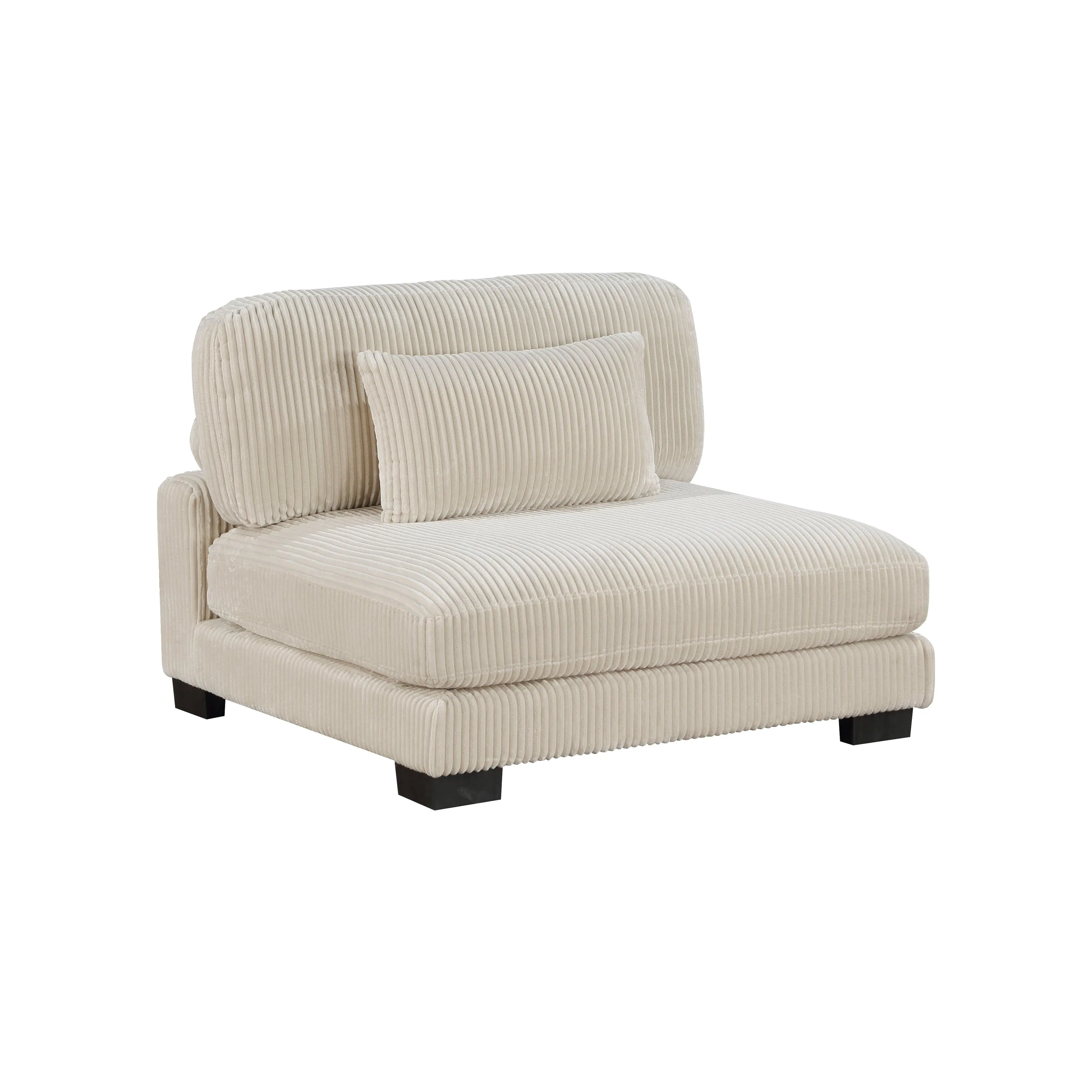 Traverse Beige Corduroy 5-Piece Modular Sectional - Image 5