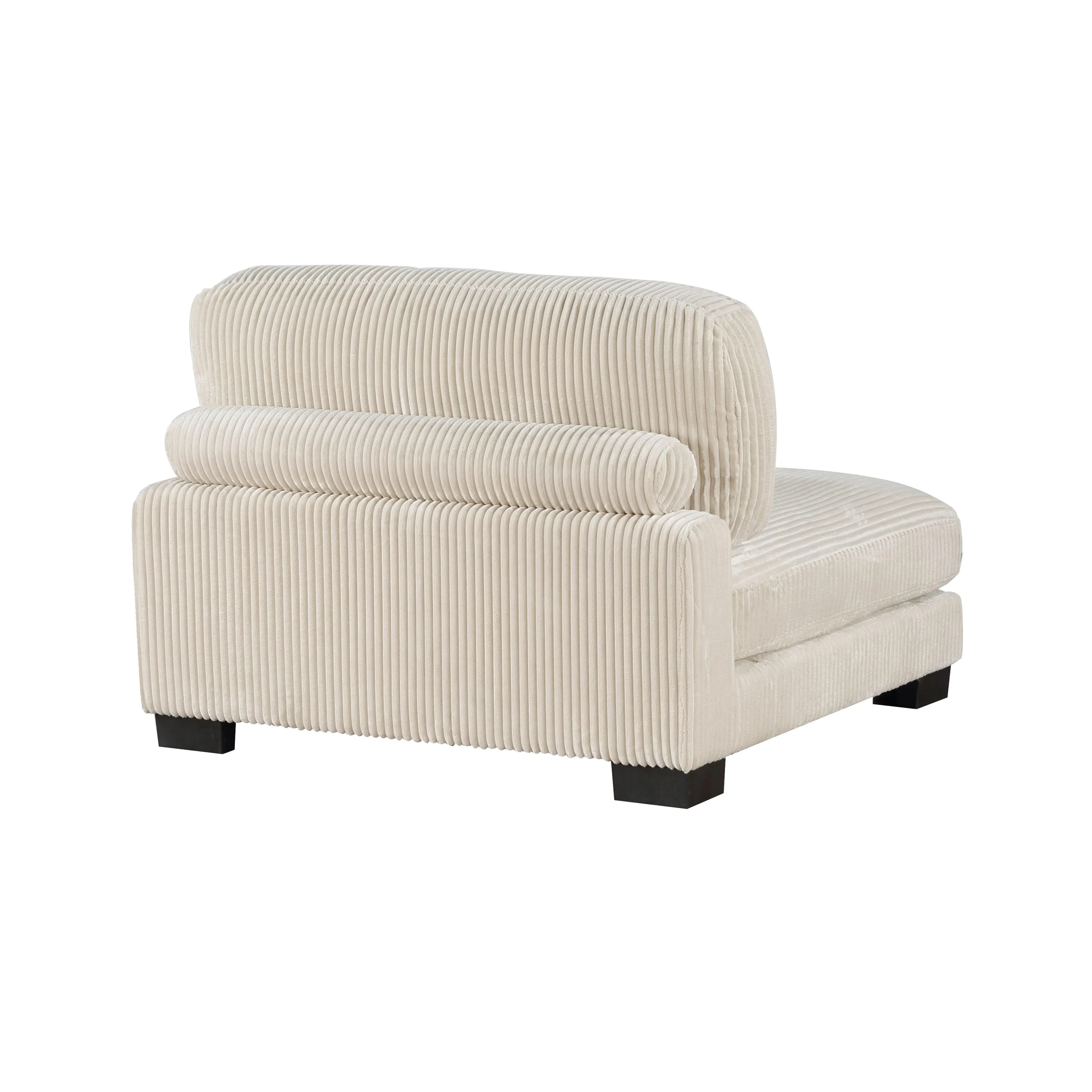Traverse Beige Corduroy 5-Piece Modular Sectional - Image 7