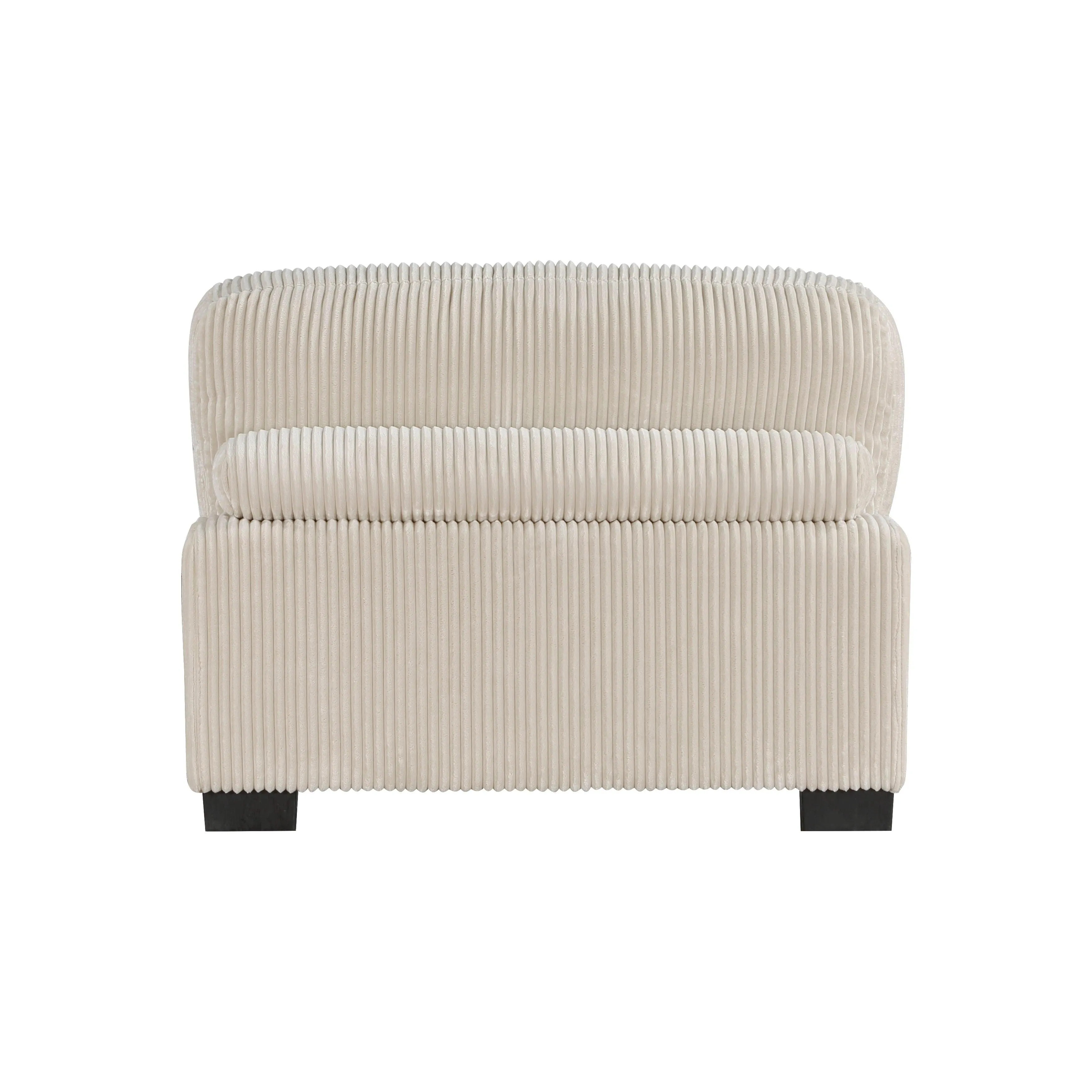 Traverse Beige Corduroy 5-Piece Modular Sectional - Image 8