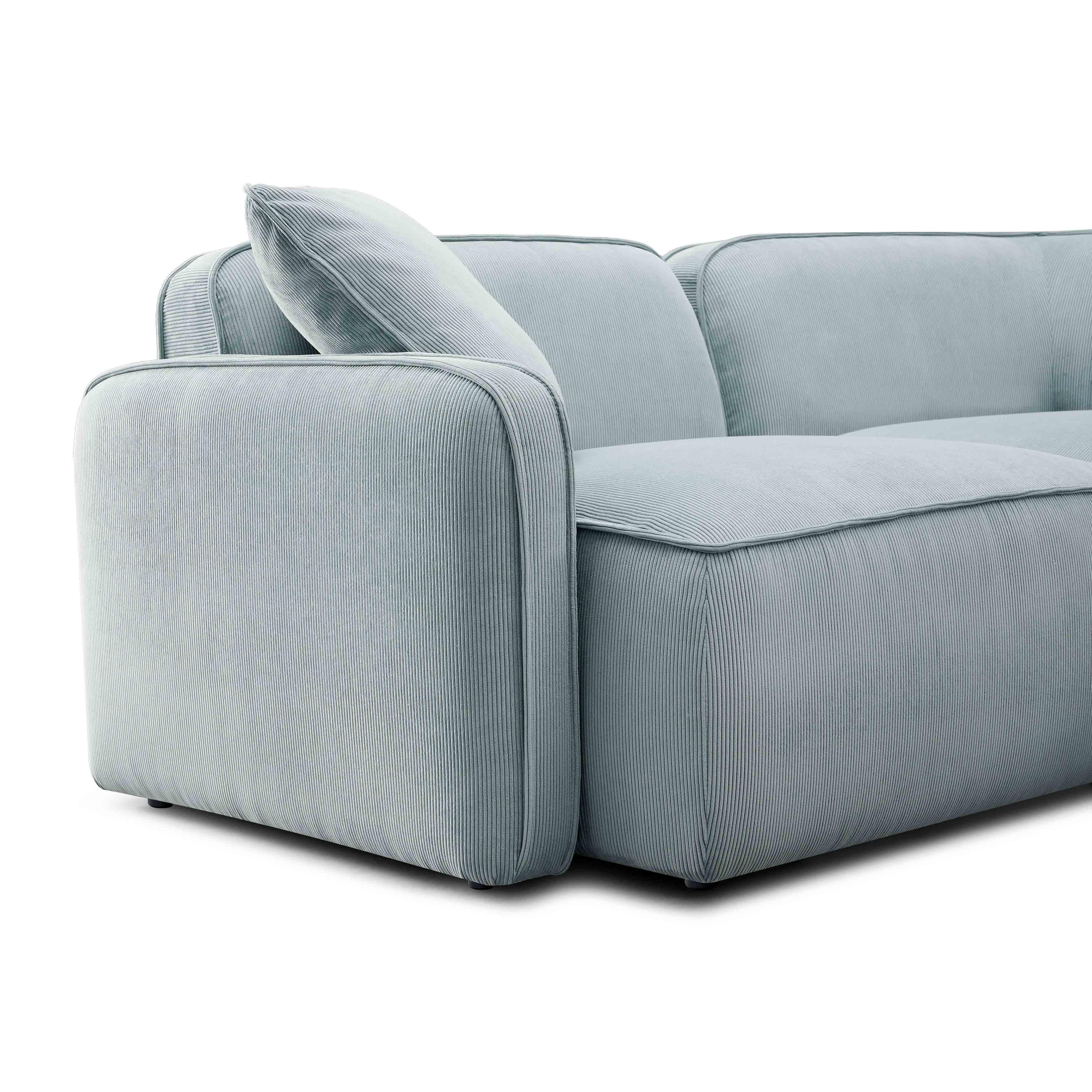 Travie Performance Corduroy Velvet Modular Loveseat - Image 12