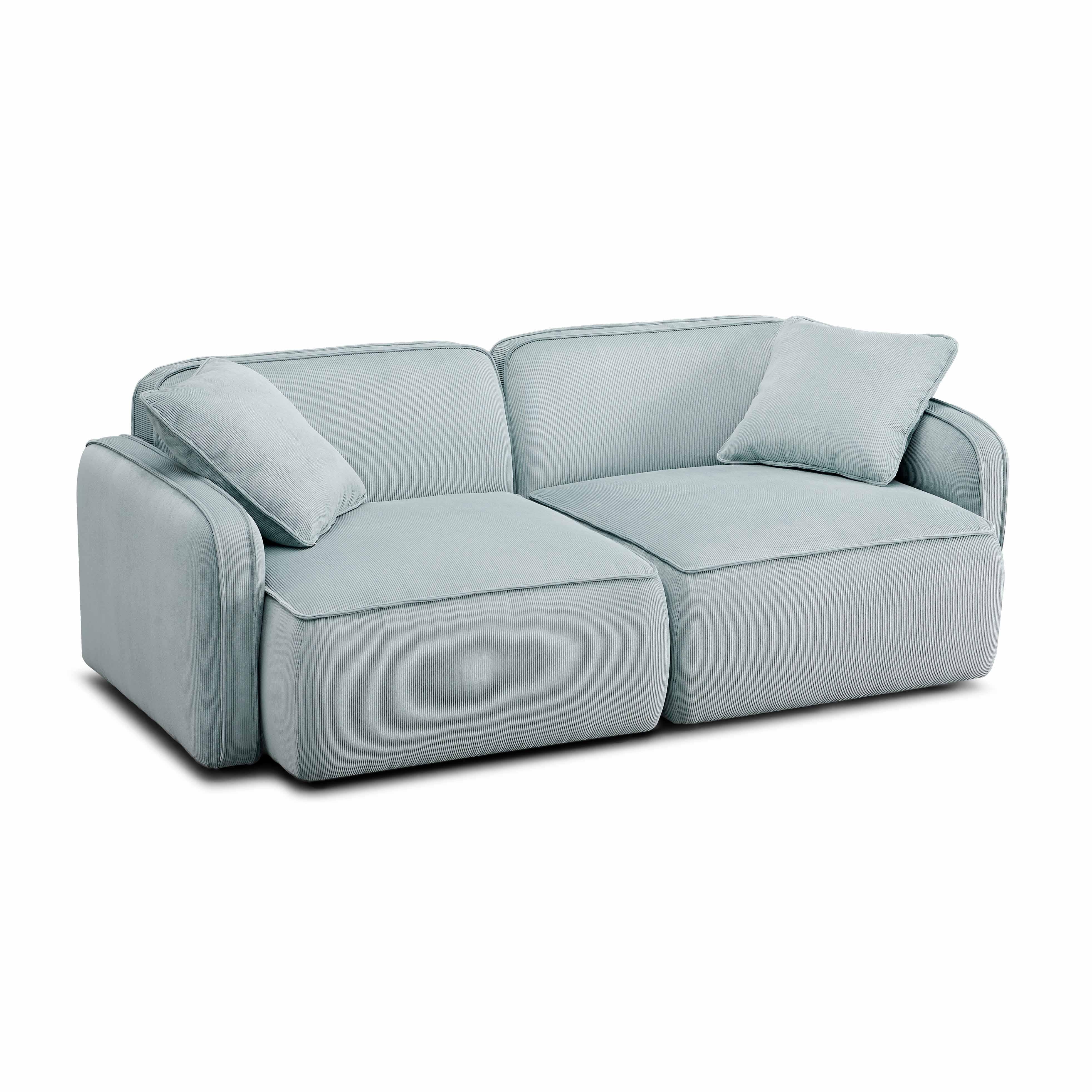Travie Performance Corduroy Velvet Modular Loveseat - Image 8