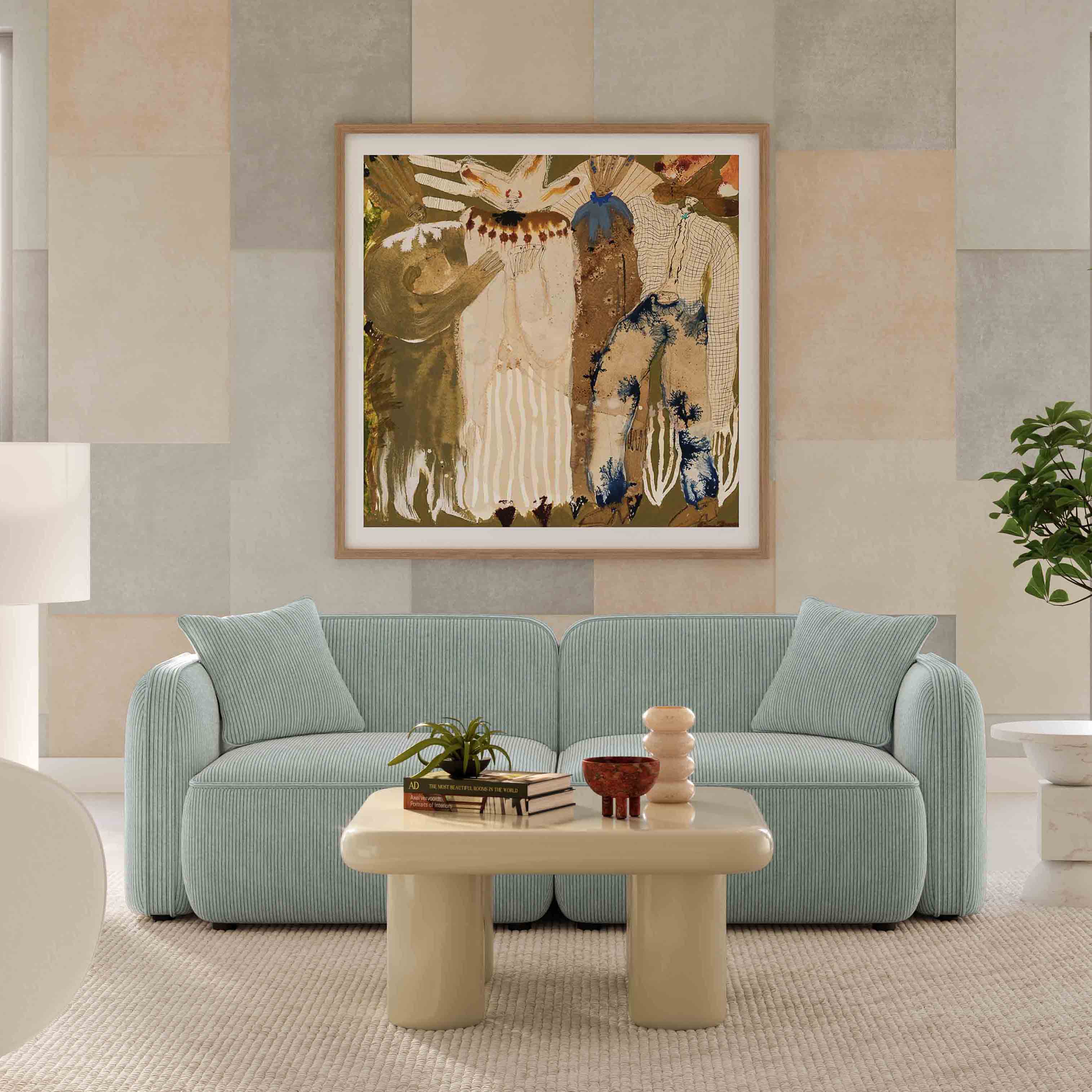 Travie Performance Corduroy Velvet Modular Loveseat - Image 9