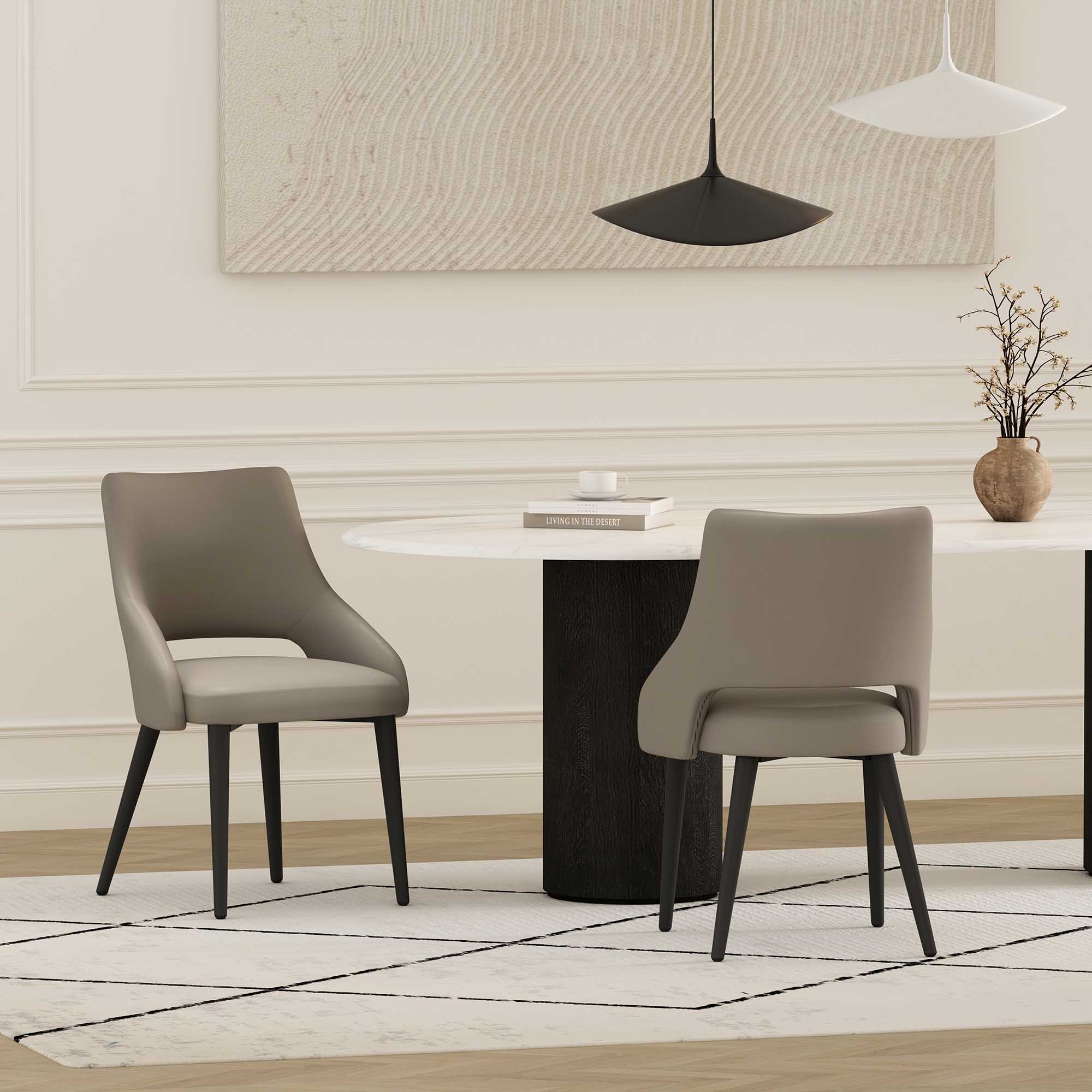 Tremont Dining Chair in Taupe (set of 2) - Image 2