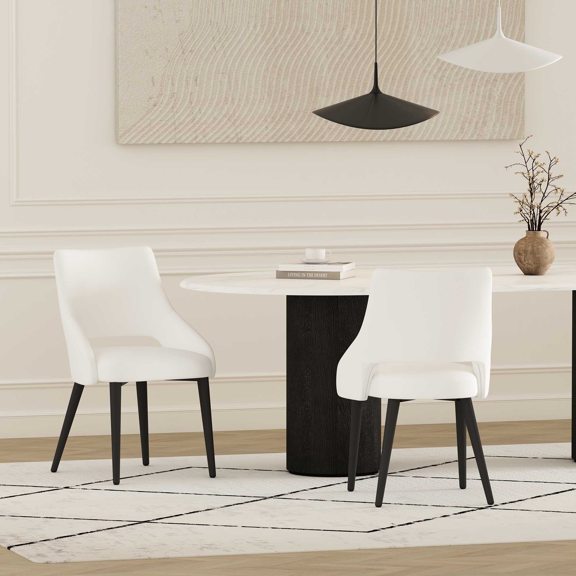 Tremont Dining Chair in White (set of 2) - Image 2