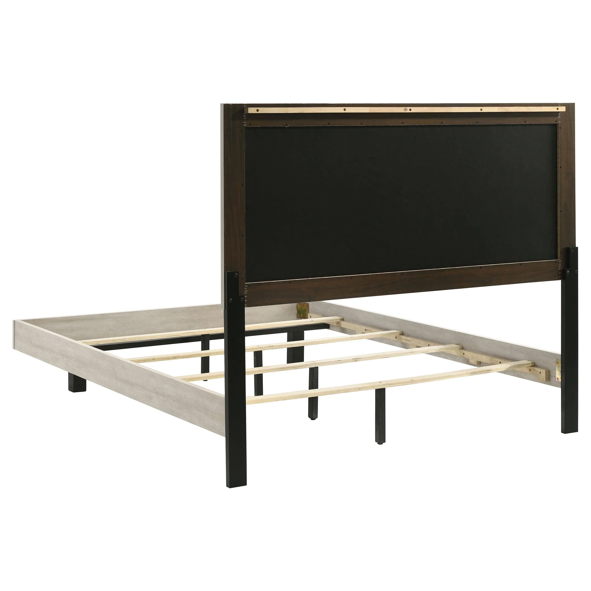Trenton Rustic Cream 54-inch Wood Full Panel Bed - Image 4