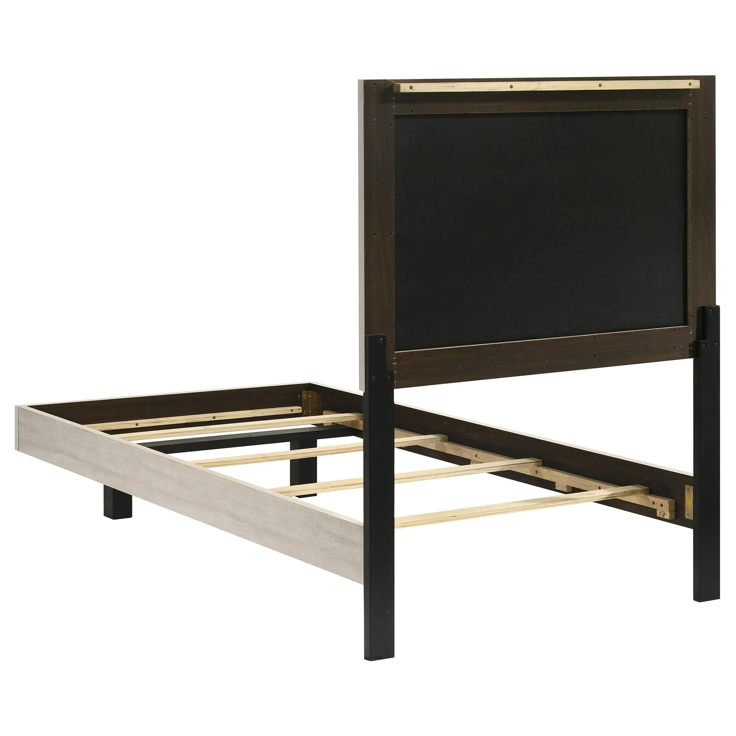 Trenton Rustic Cream 54-inch Wood Twin Panel Bed - Image 5