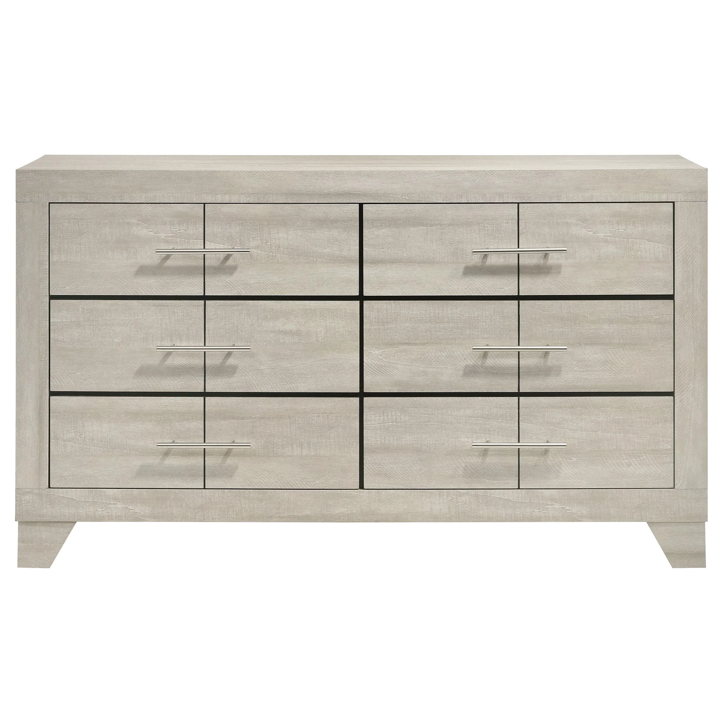 Trenton Rustic Cream 6-Drawer Bedroom Dresser - Image 2