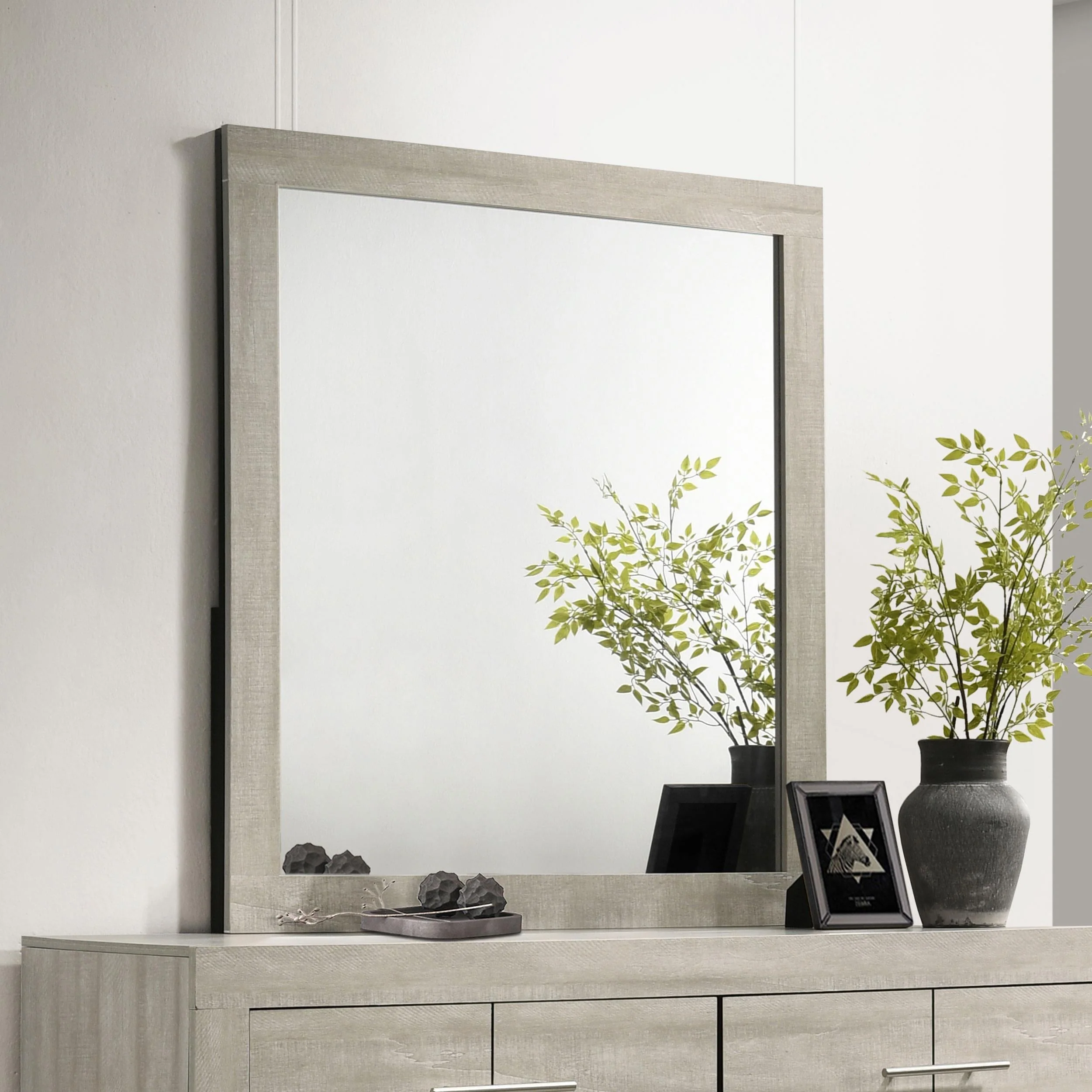 Trenton Rustic Cream Dresser Mirror