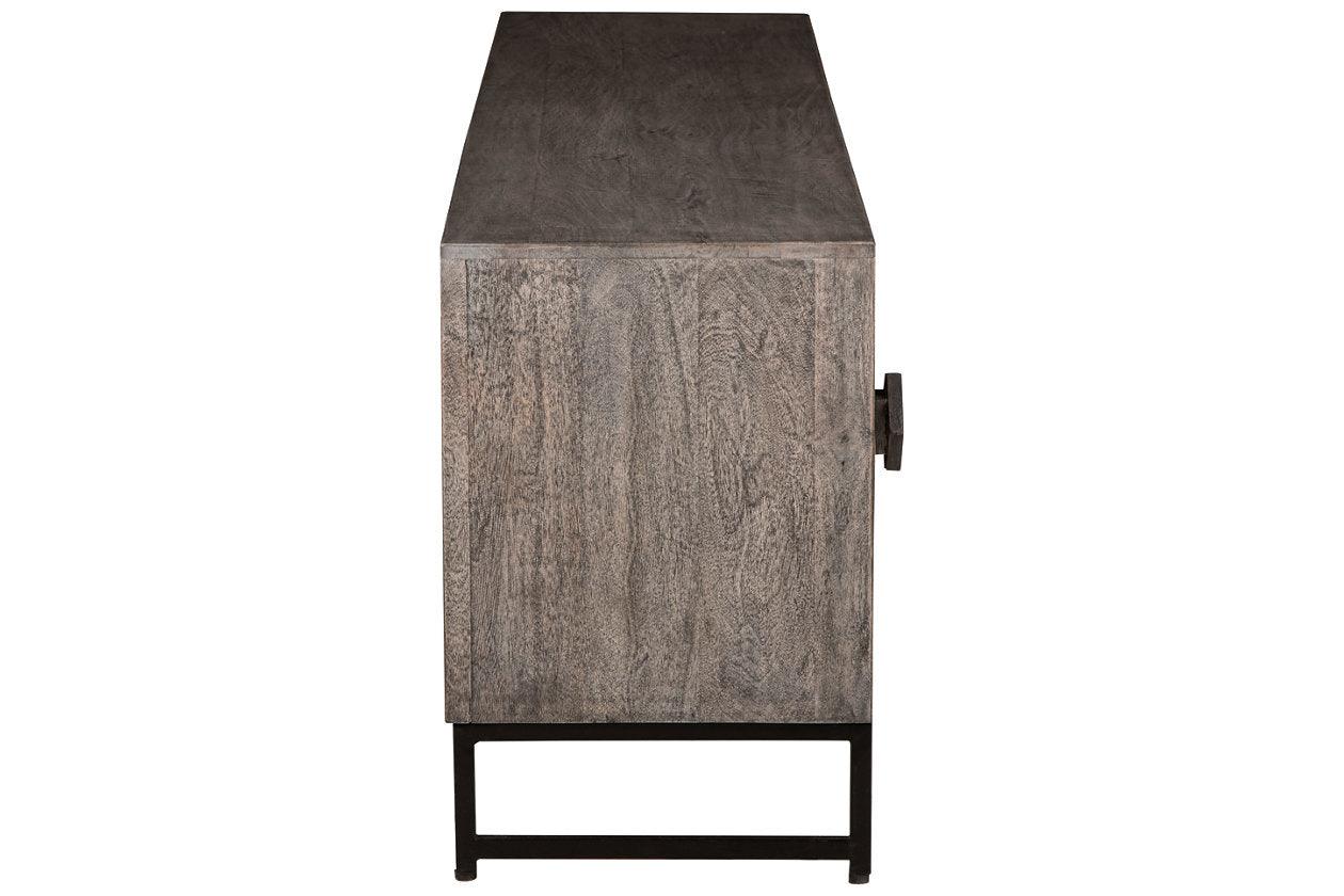 Treybrook Distressed Gray Accent Cabinet - Image 4