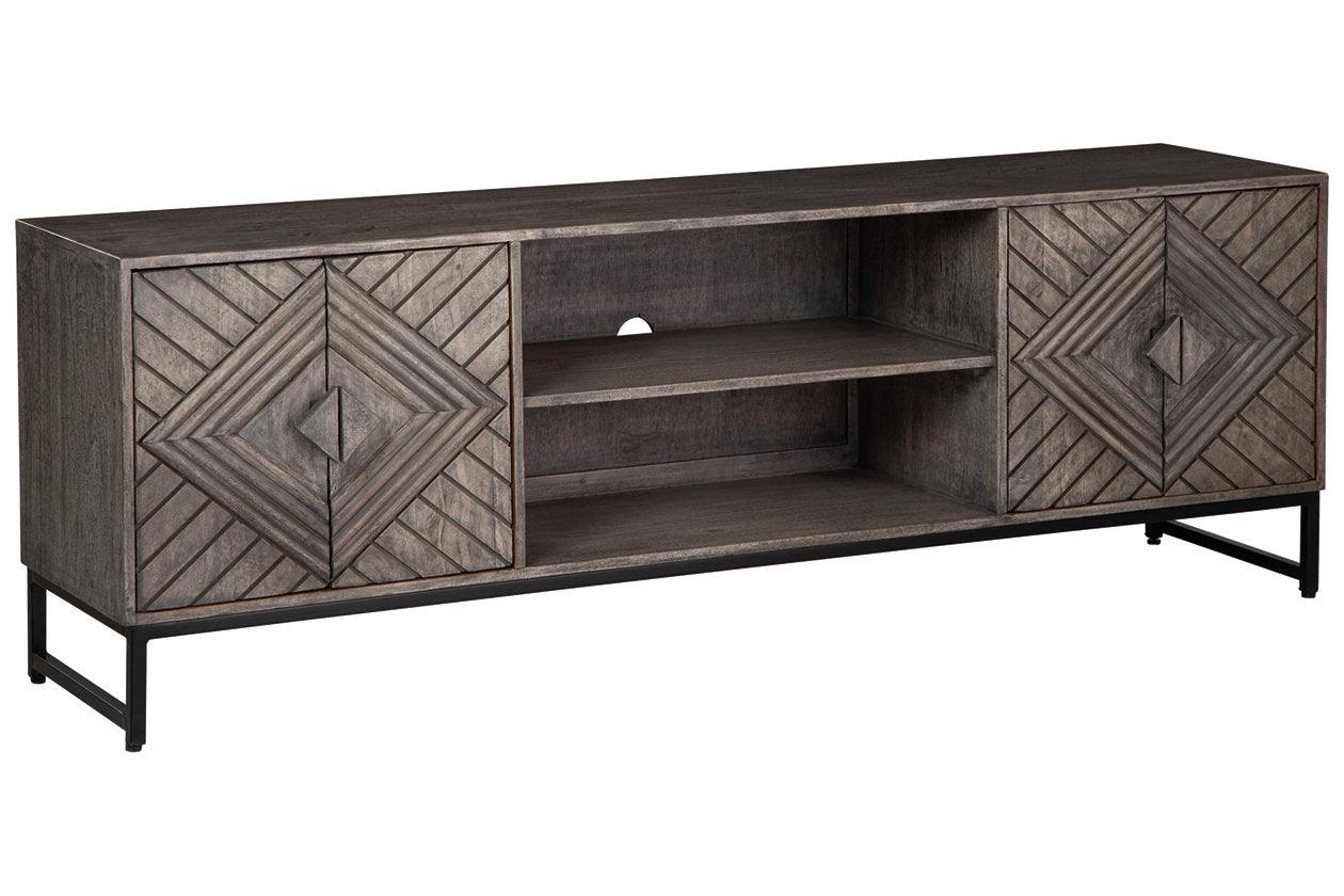 Treybrook Distressed Gray Accent Cabinet - Image 8