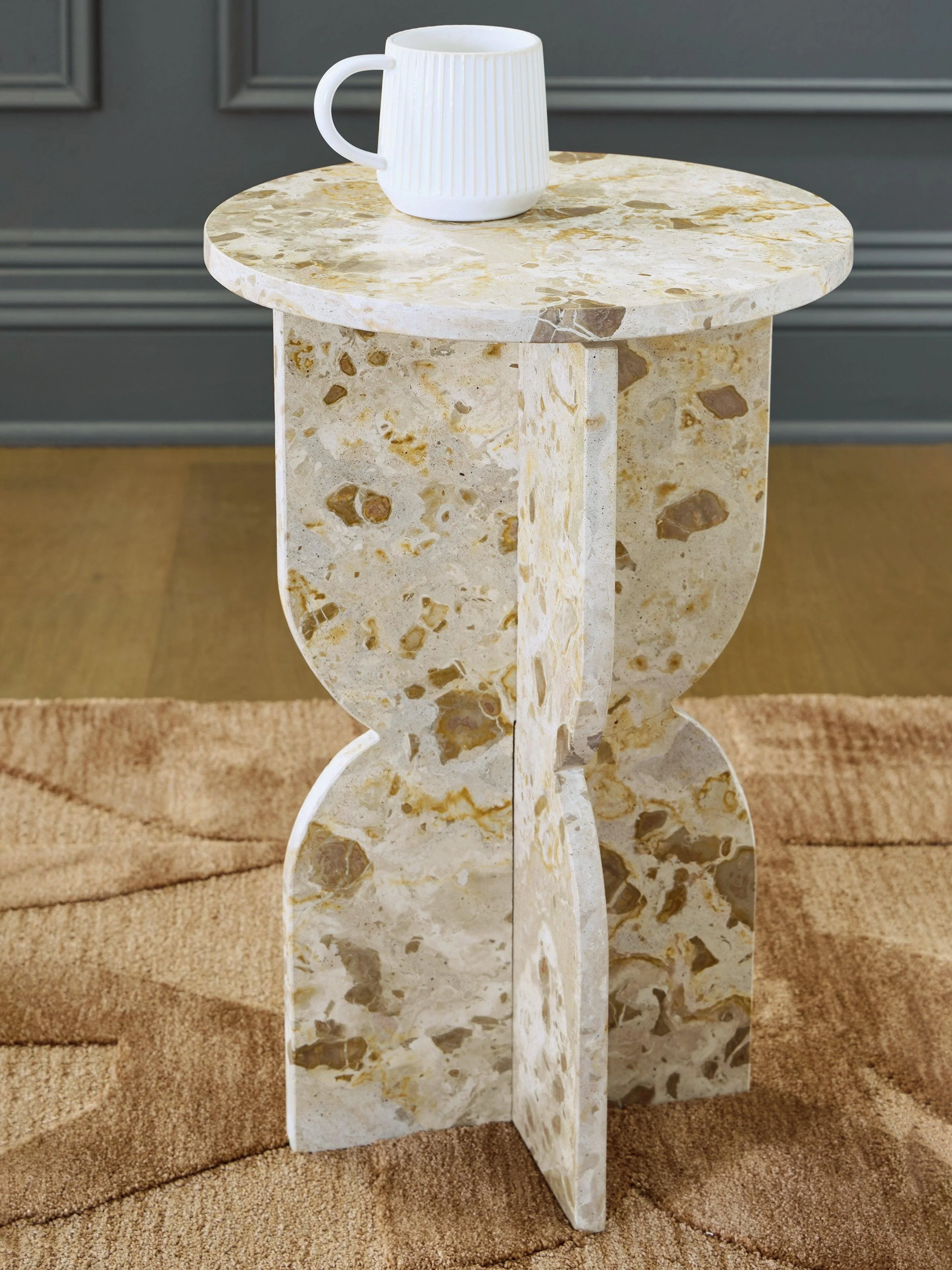 Treygan Beige Accent Table