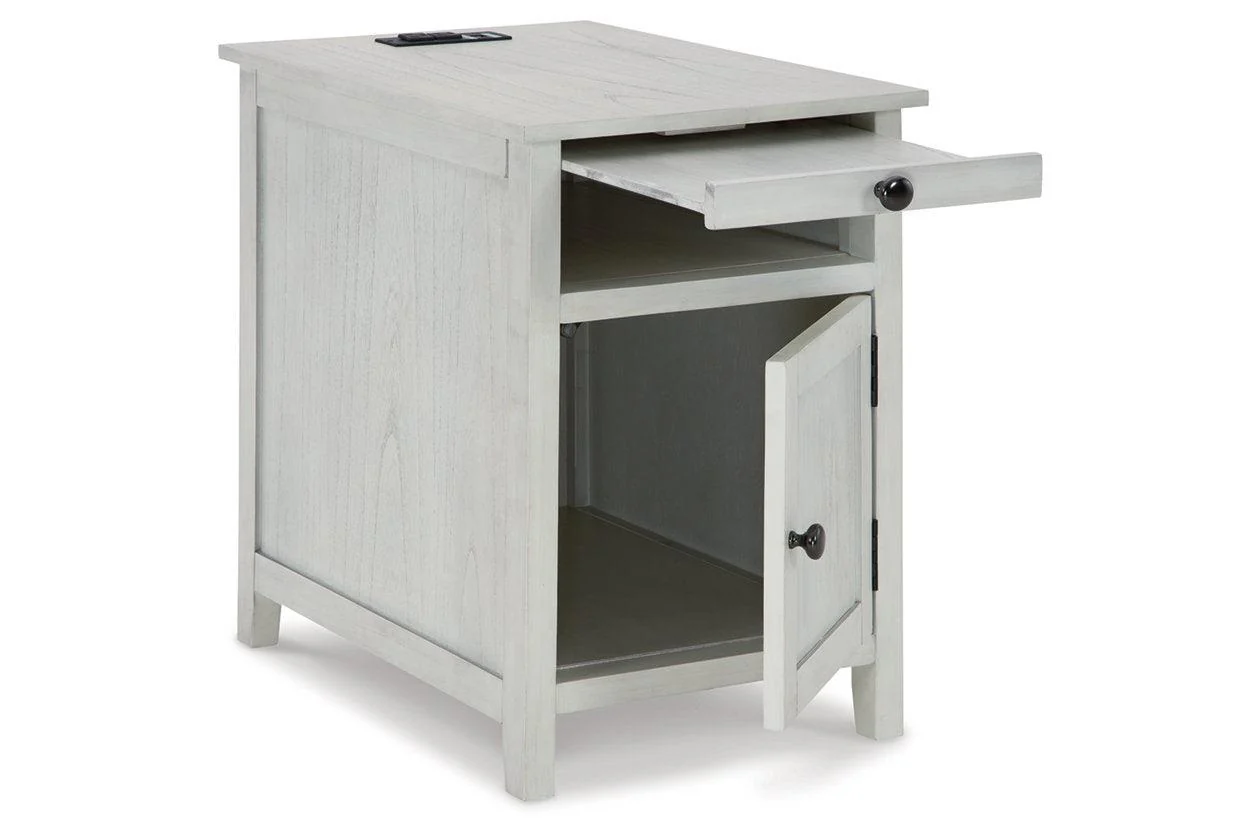 Treytown Antique White Chairside End Table - Image 2