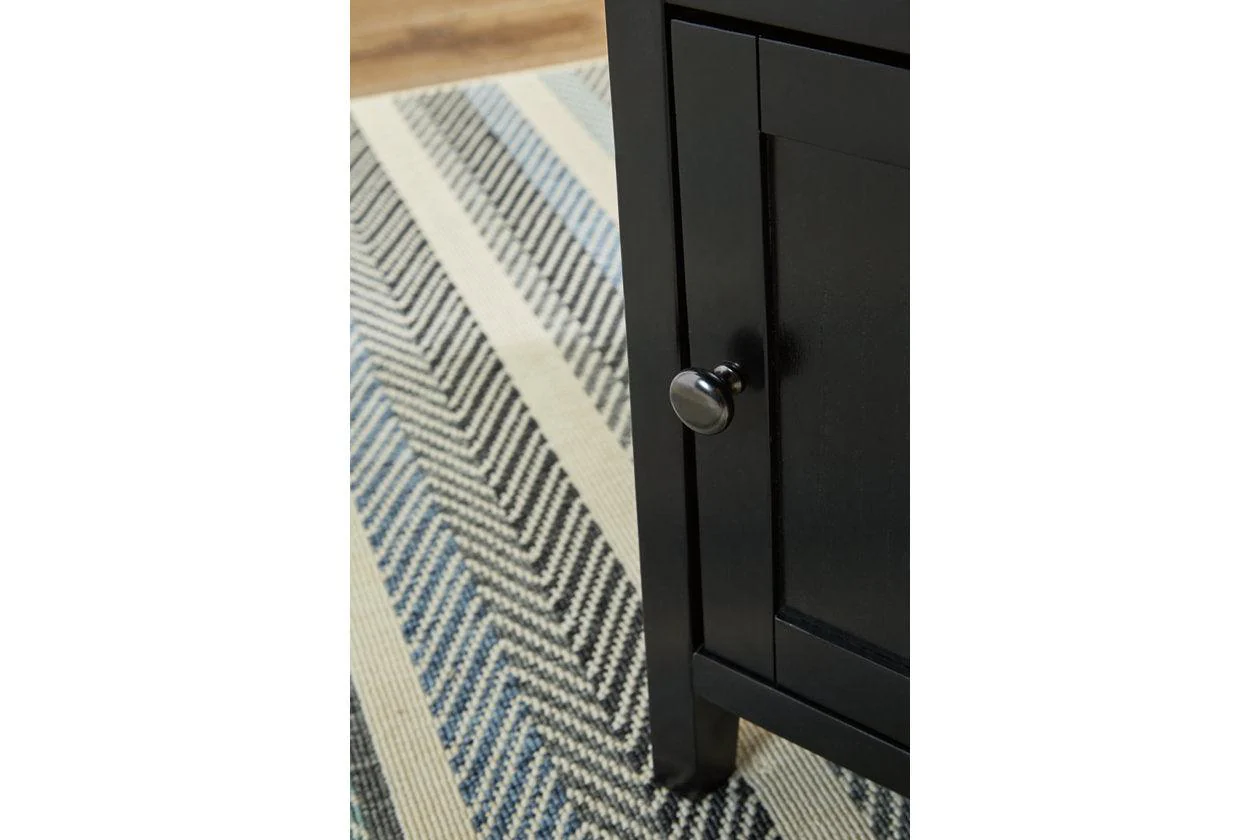 Treytown Black Chairside End Table - Image 9