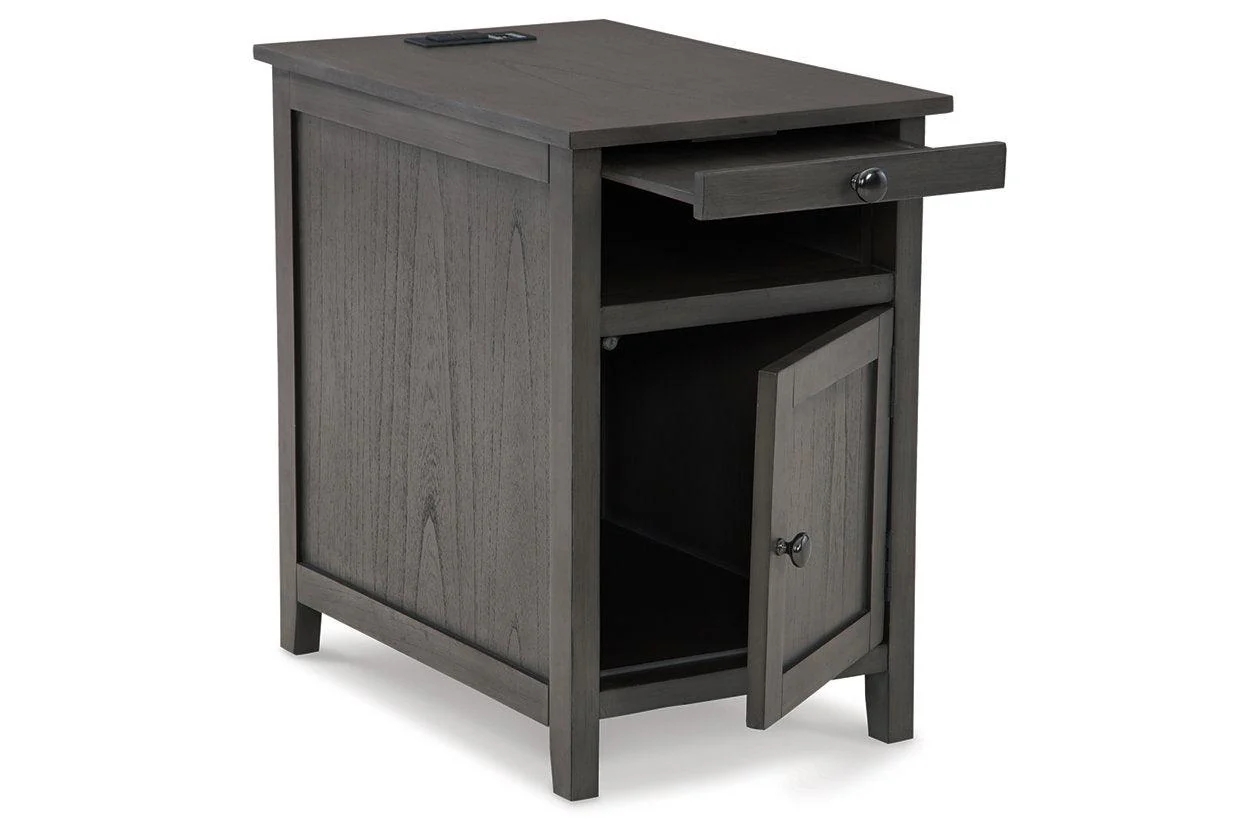Treytown Gray Chairside End Table - Image 2