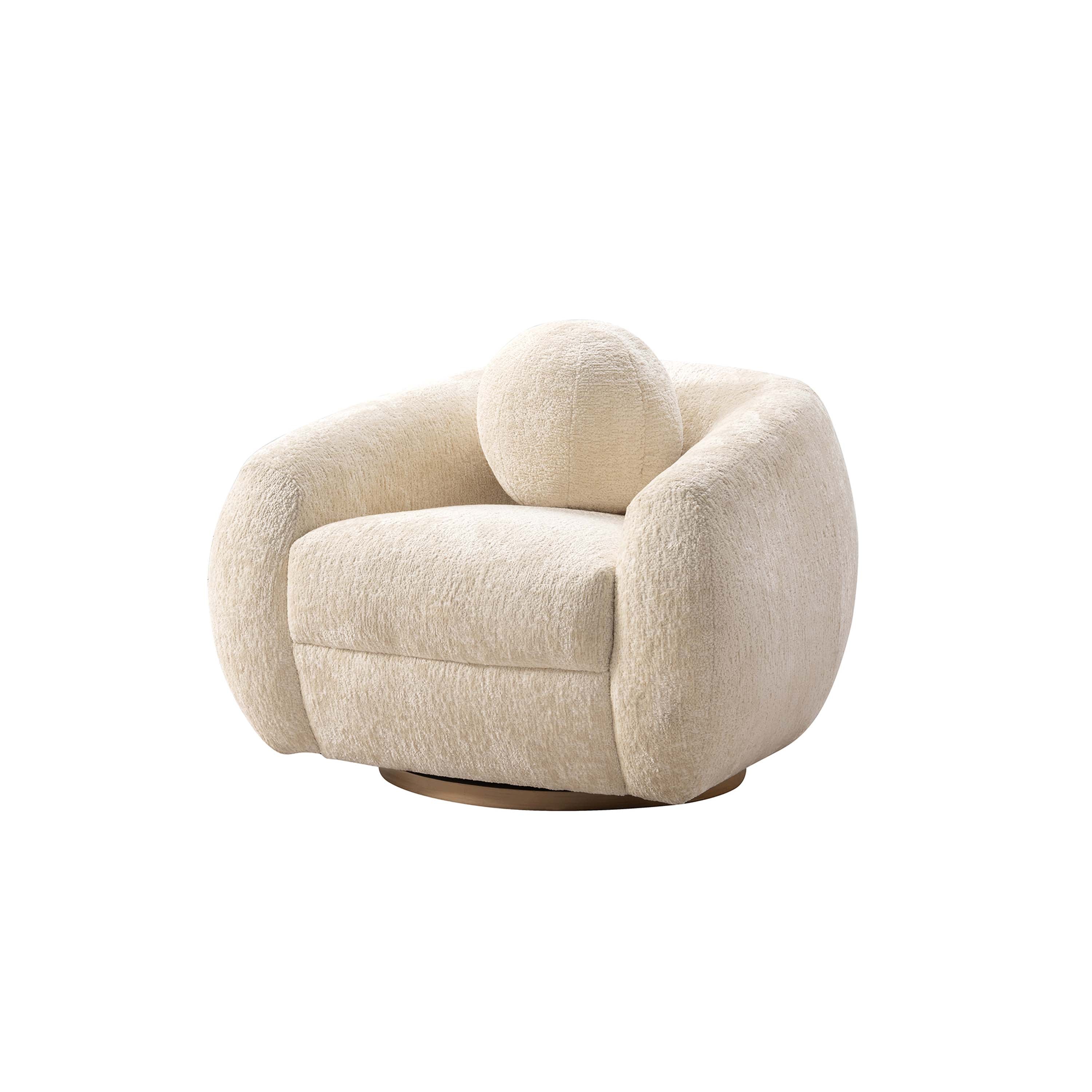 Tribeca Accent Chair in Cream - Image 5