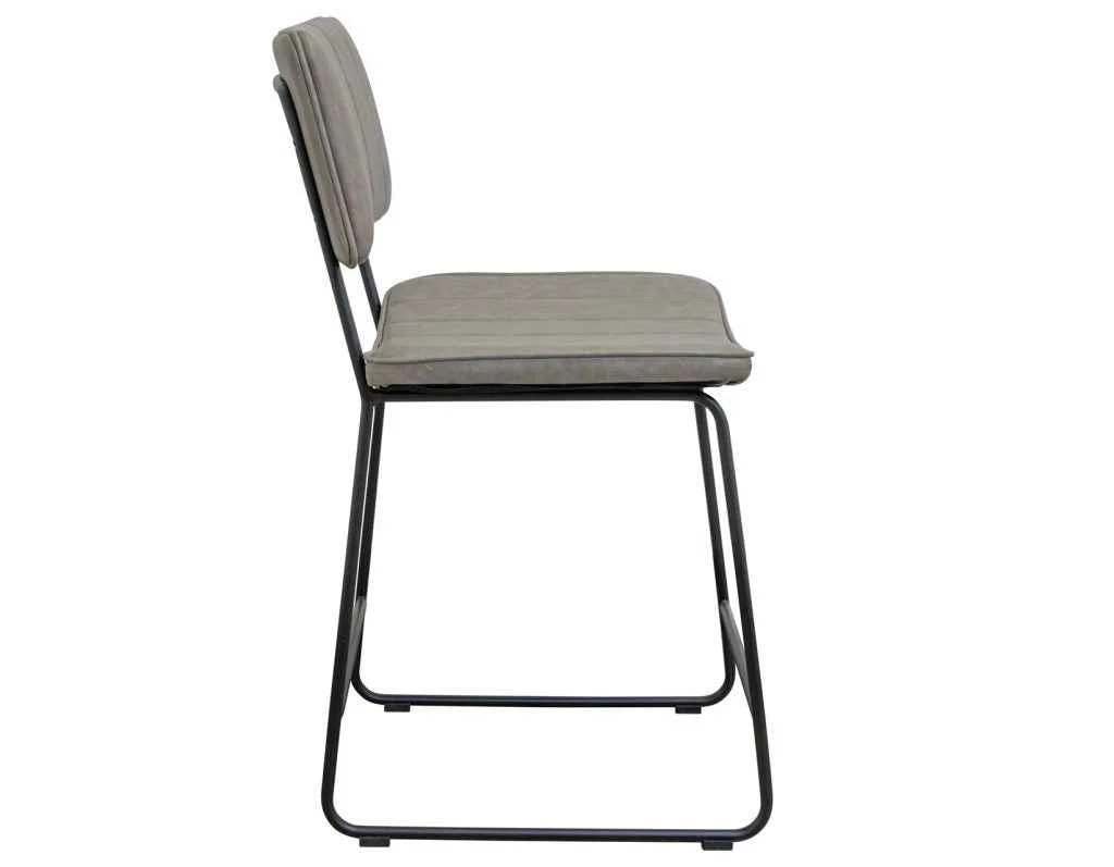 Tribeca Gray 24″ Commercial Grade Counter Stool - Image 4