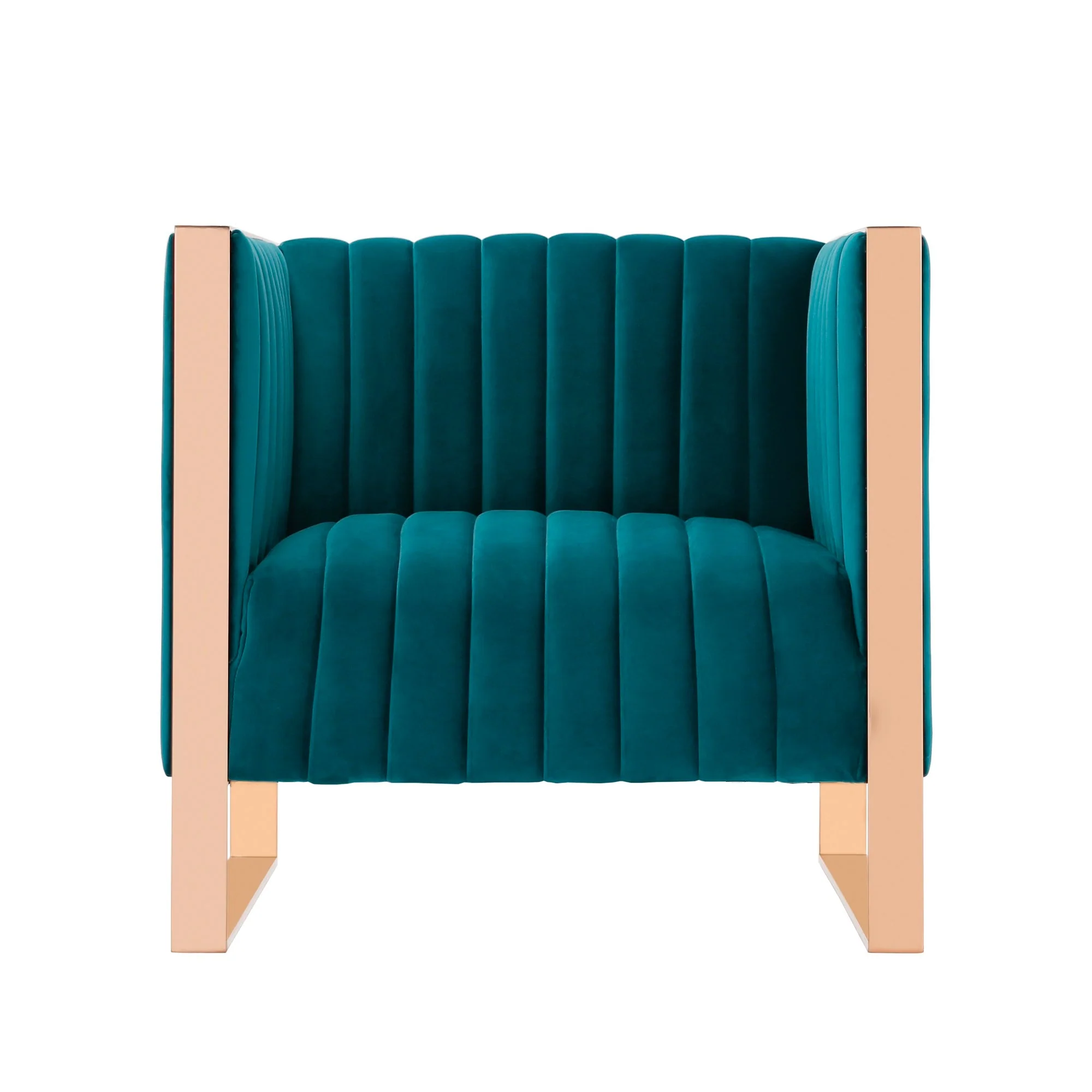 Trillium 3 Piece - Sofa, Loveseat and Armchair Set in Teal and Gold - Image 6