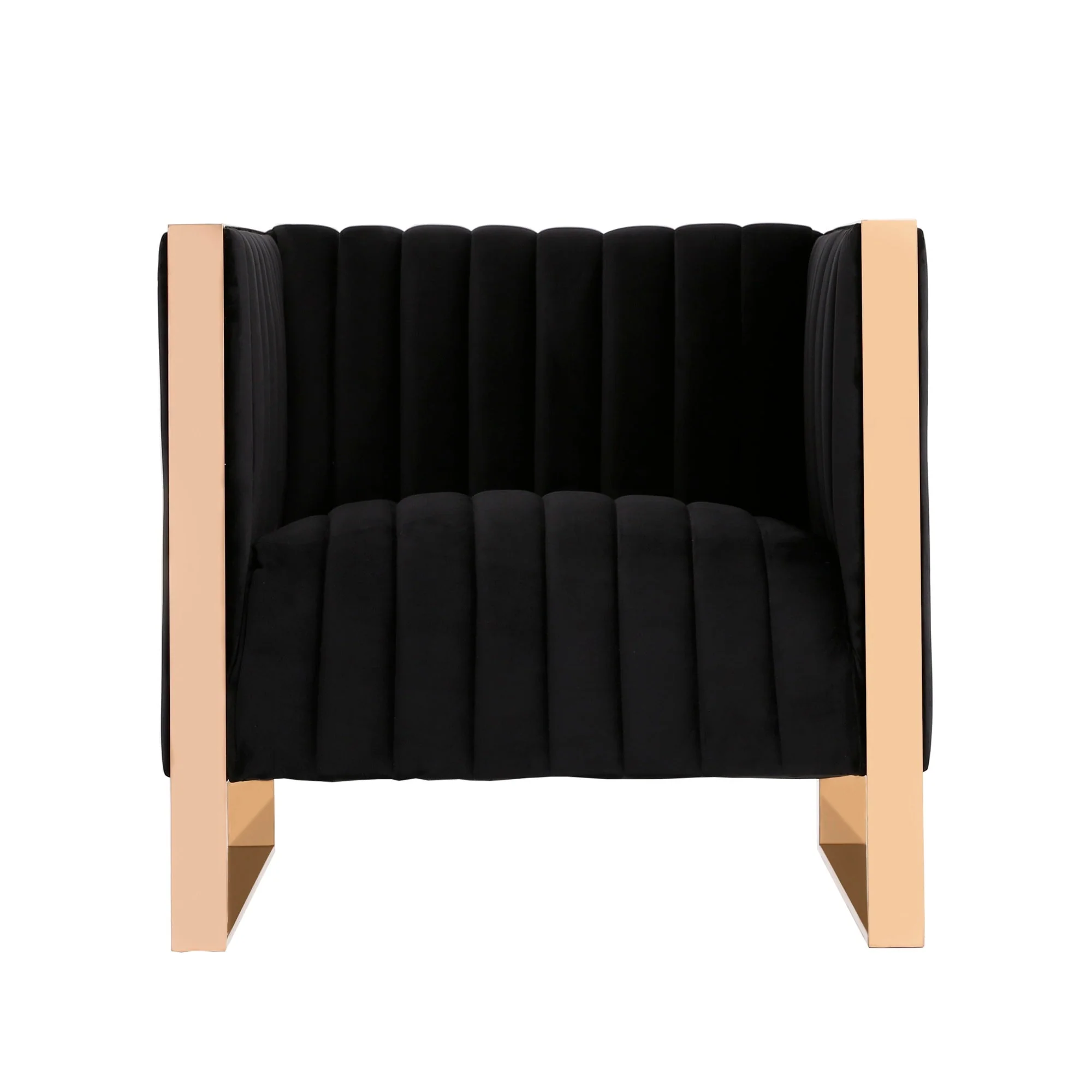 Trillium Accent Chair in Black and Gold - Image 4