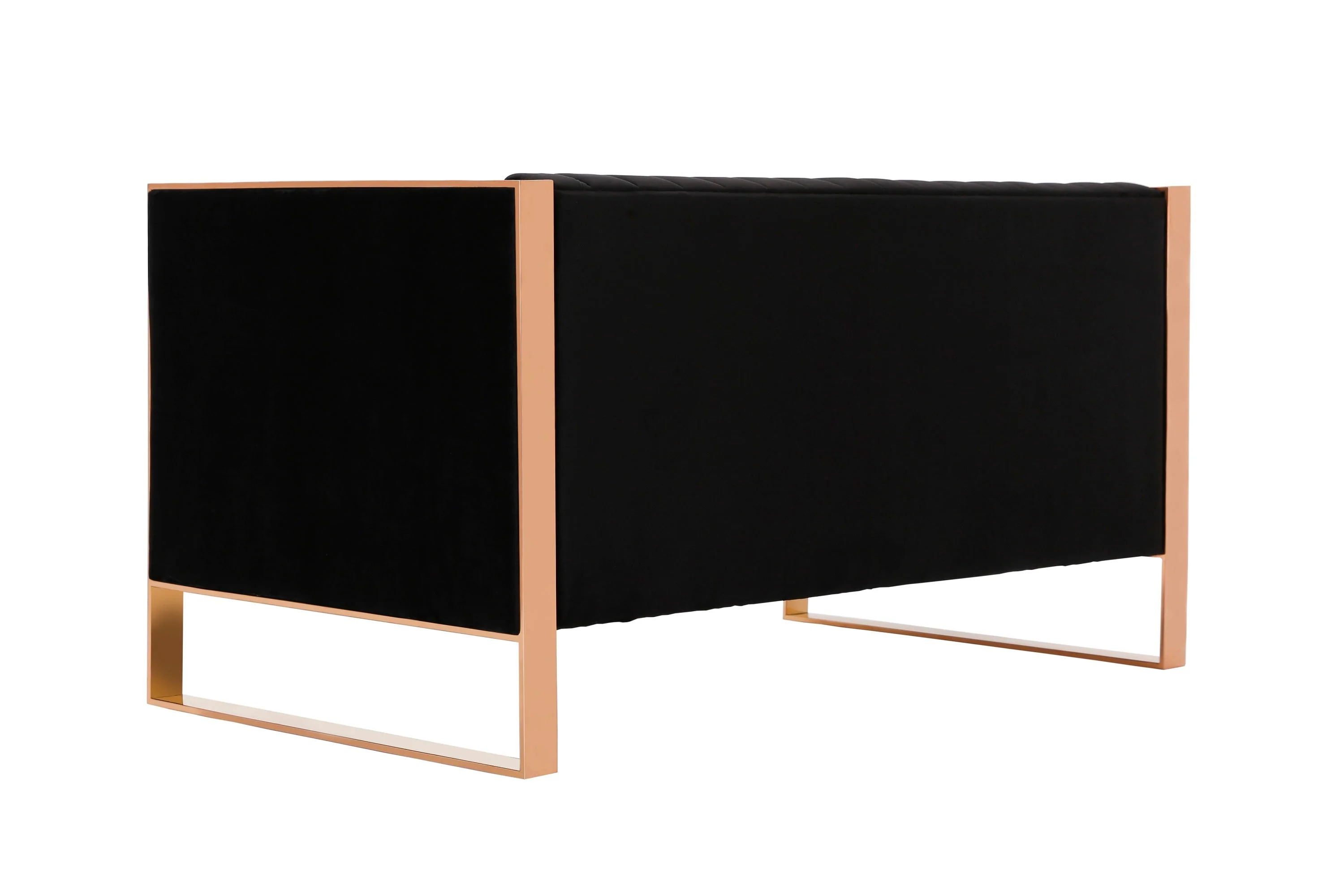 Trillium Loveseat in Black and Gold - Image 6