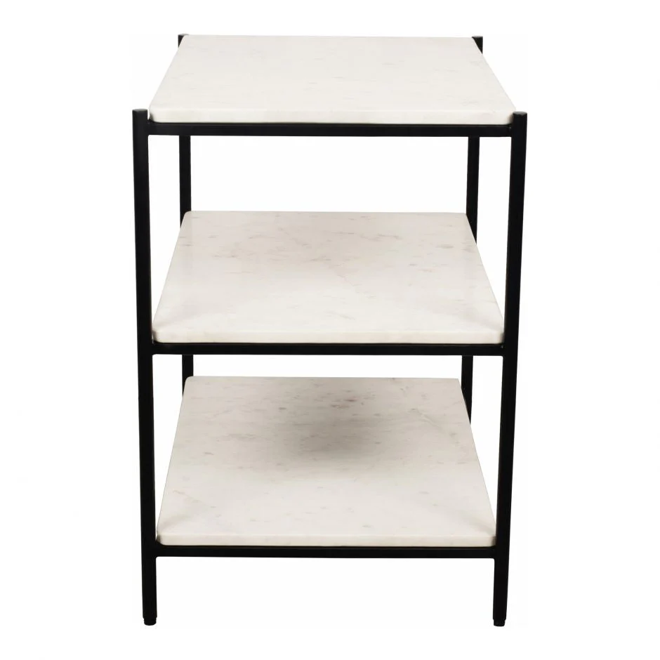 Trine Nightstand White Marble - Image 3