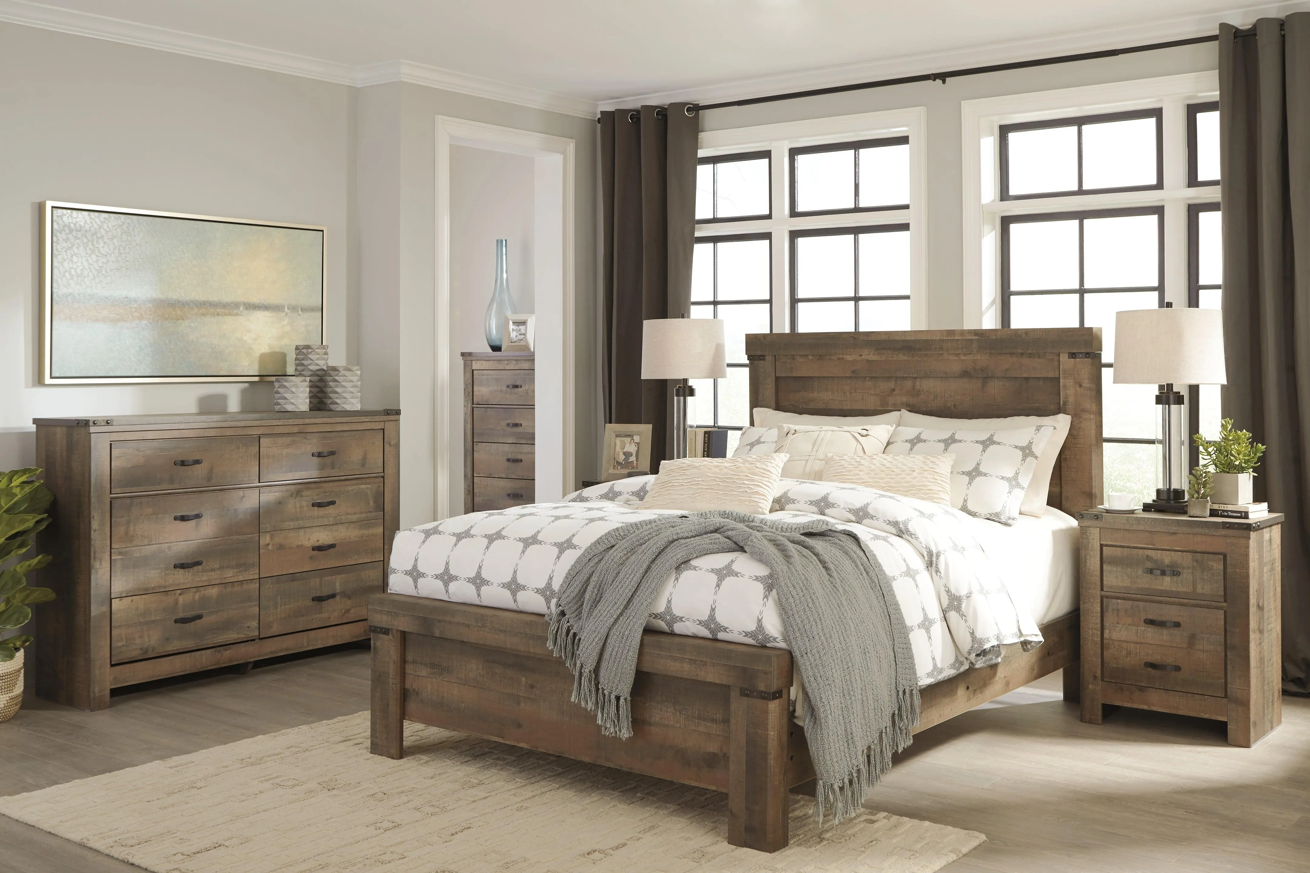Trinell Brown Dresser - Image 5
