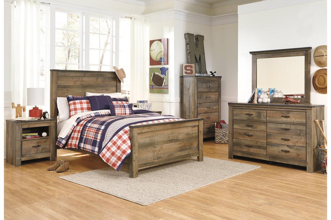 Trinell Brown Full Panel Bed - Image 2