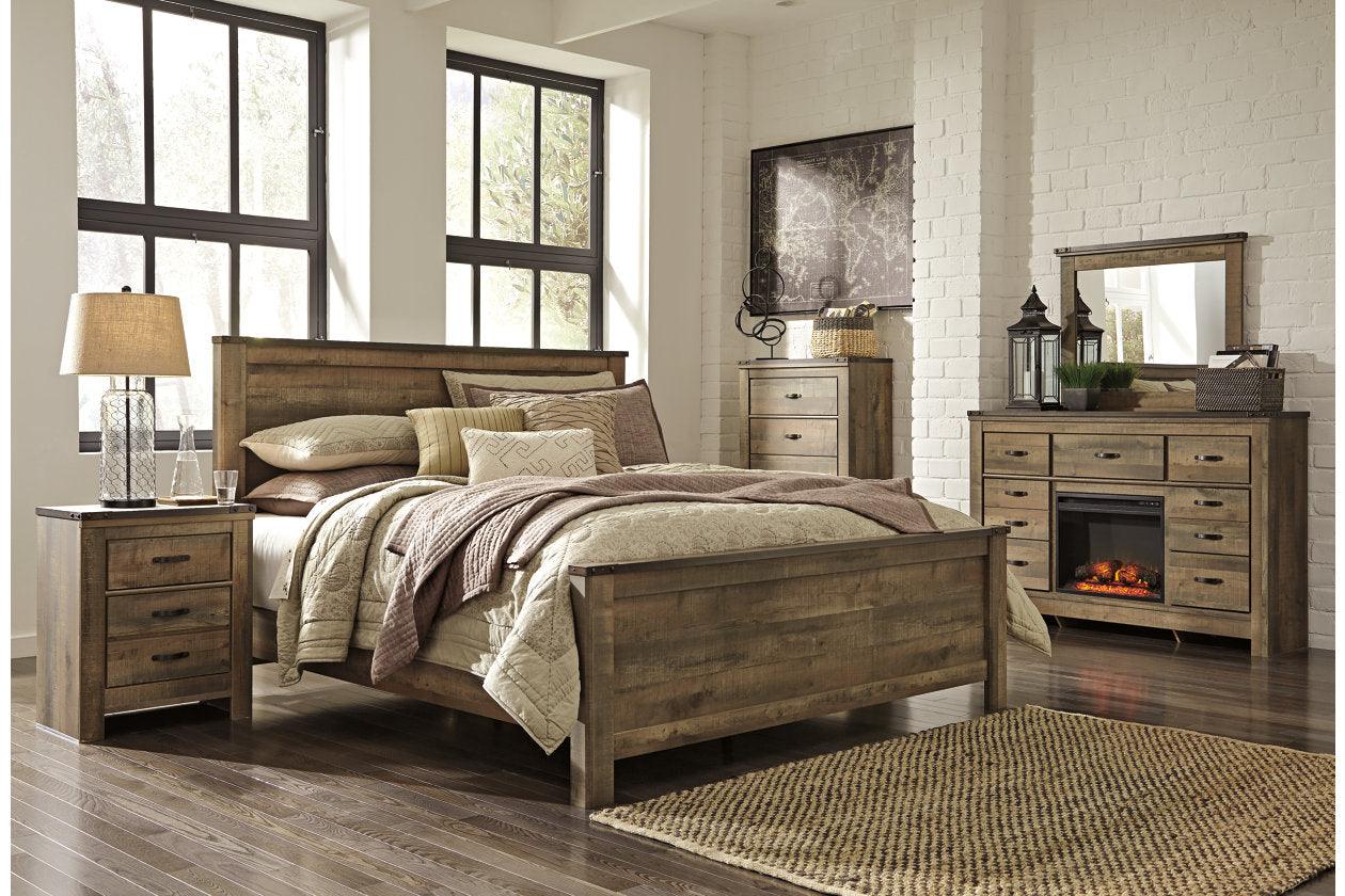 Trinell Brown King Panel Bed - Image 3