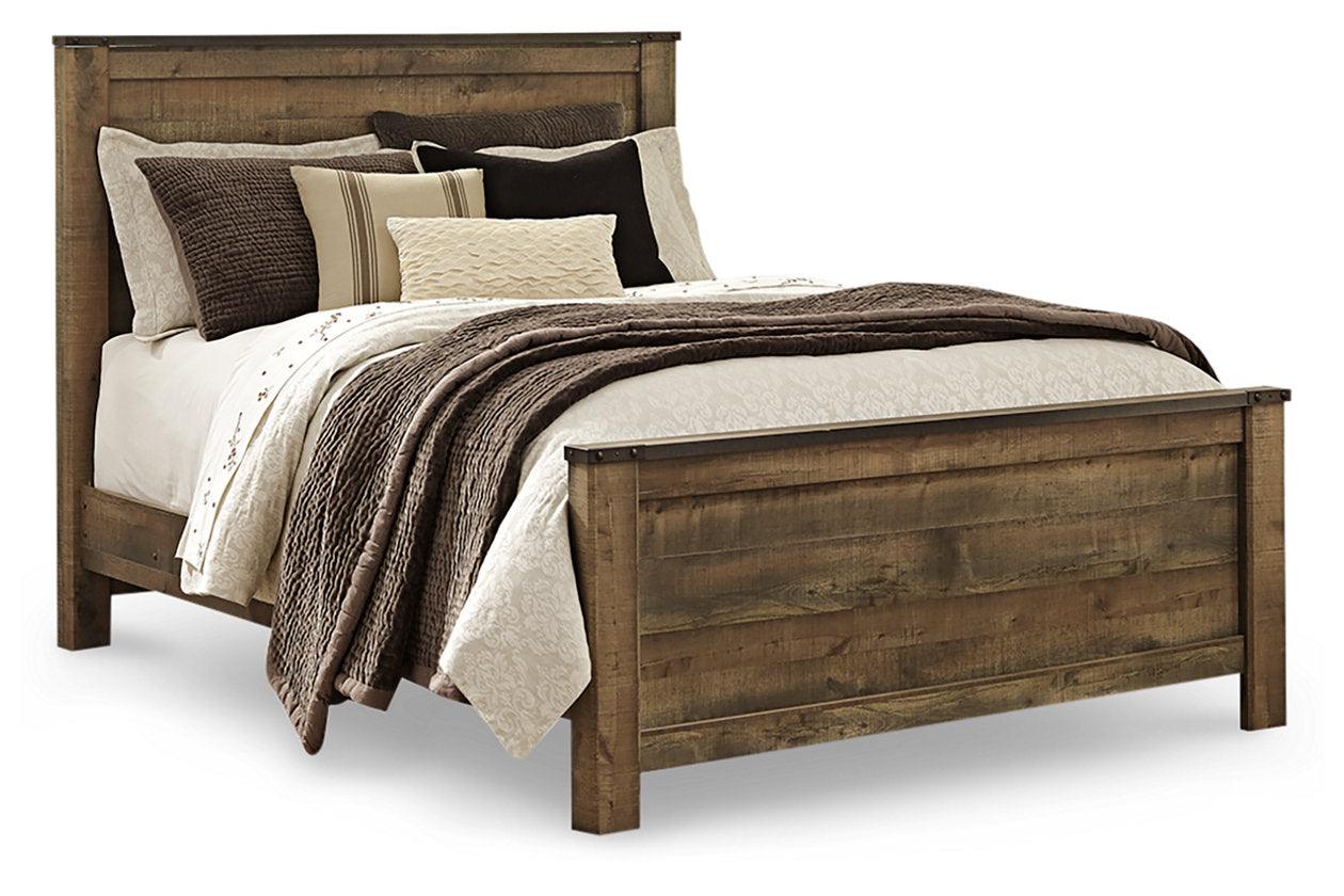 Trinell Brown Queen Panel Bed - Image 4