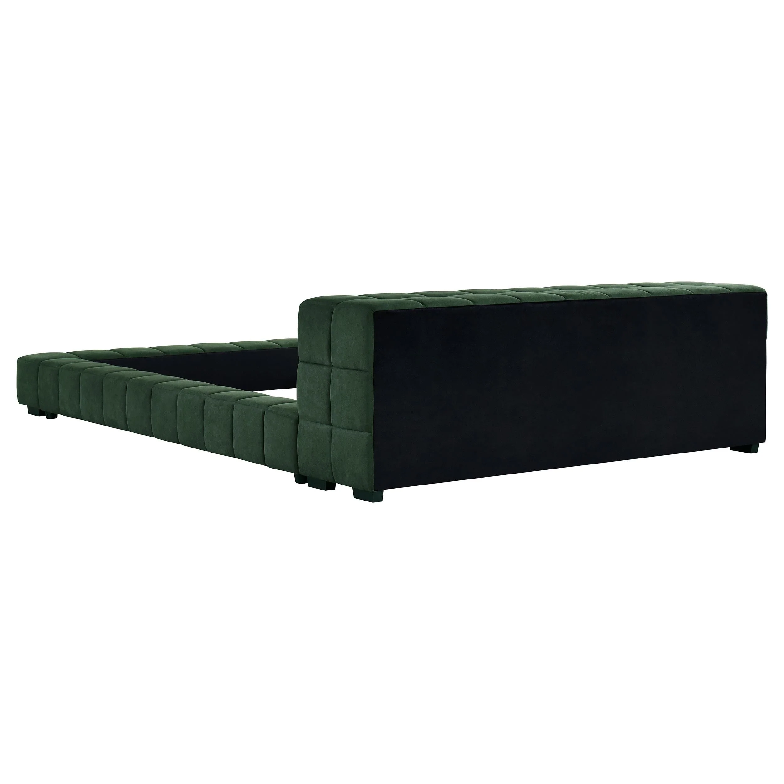 Trinity Green Upholstered Full Platform Bed - Image 4