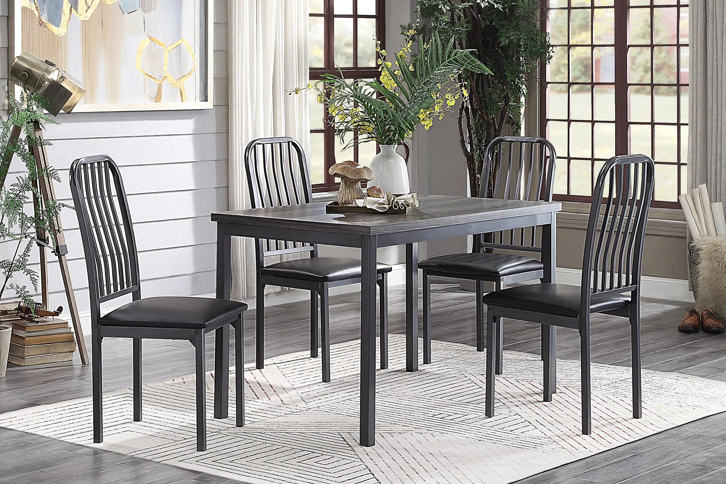Tripp Gray Metal Dining Table - Image 2
