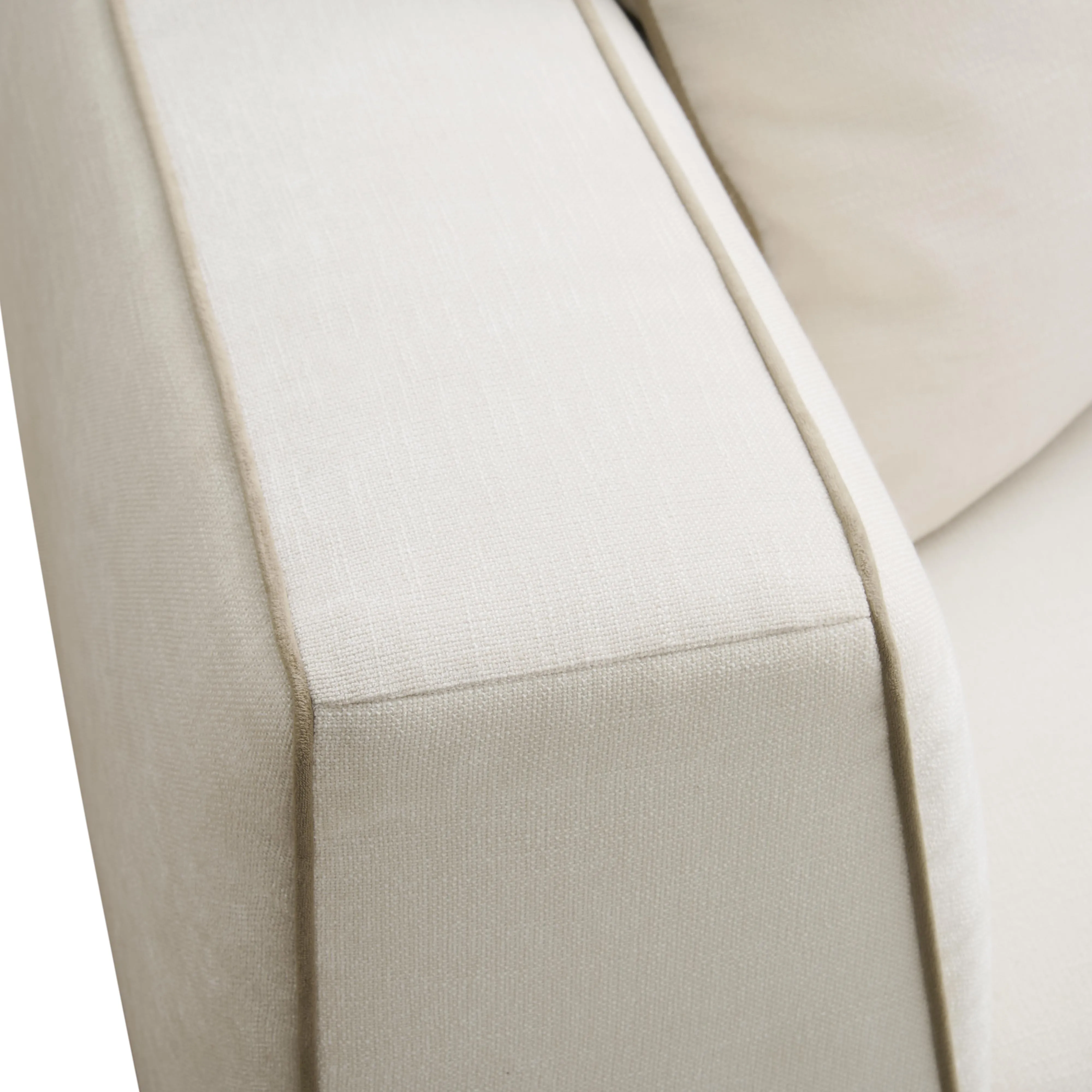 Tristine Cream Linen Sofa - Image 4
