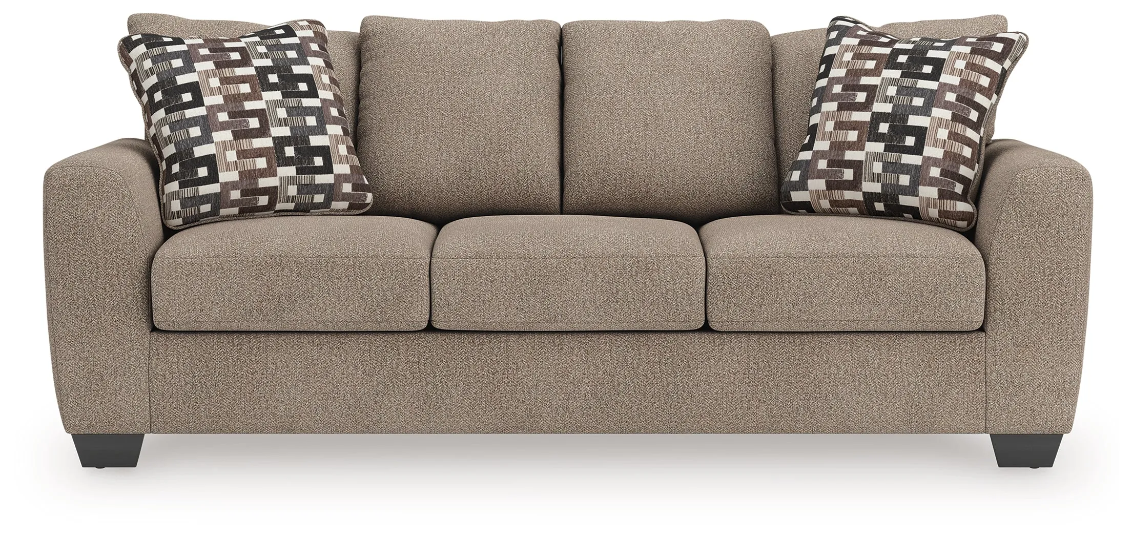 Triston-Peaks Suede Sofa