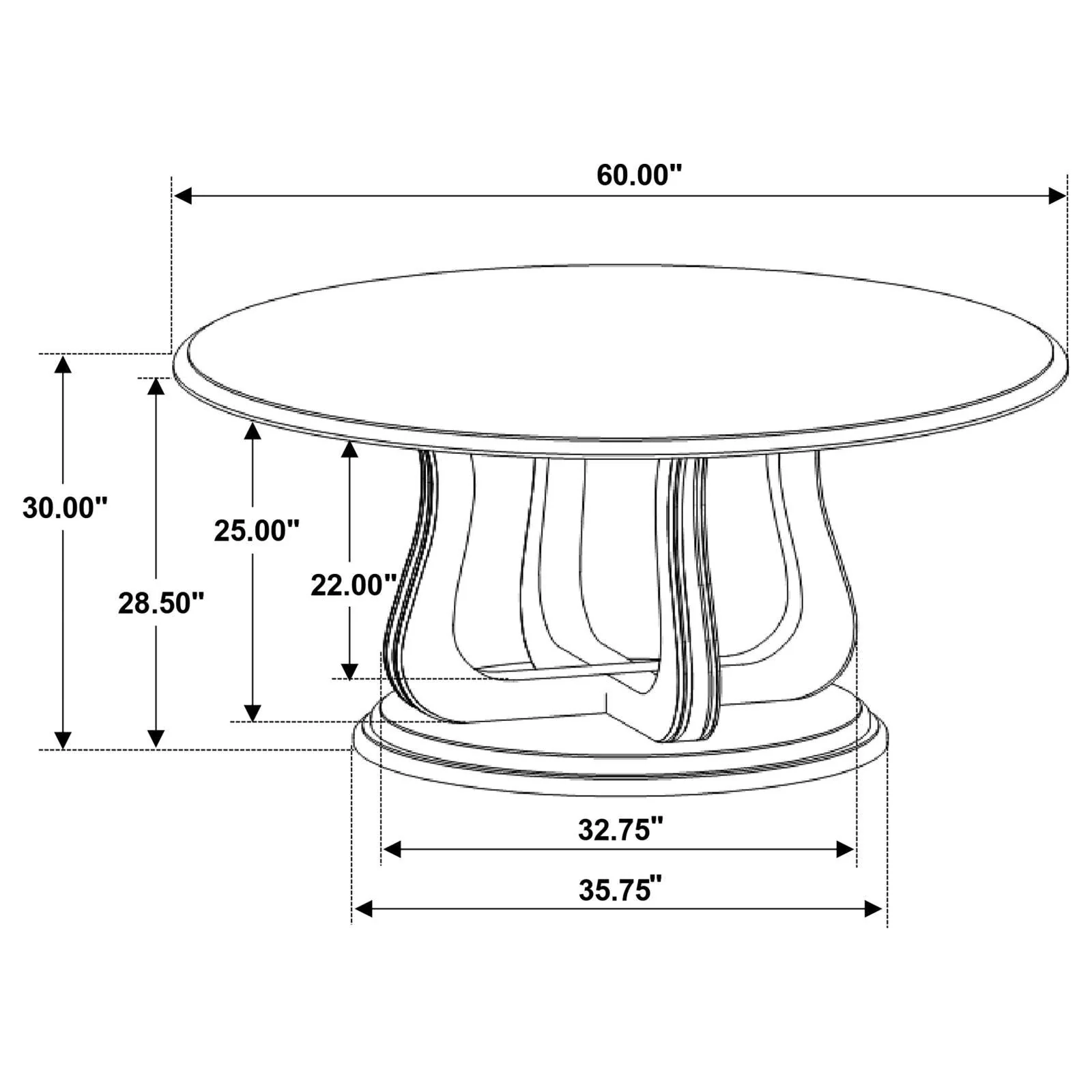 Trofello White Washed 5-Piece Round Dining Set - Image 12