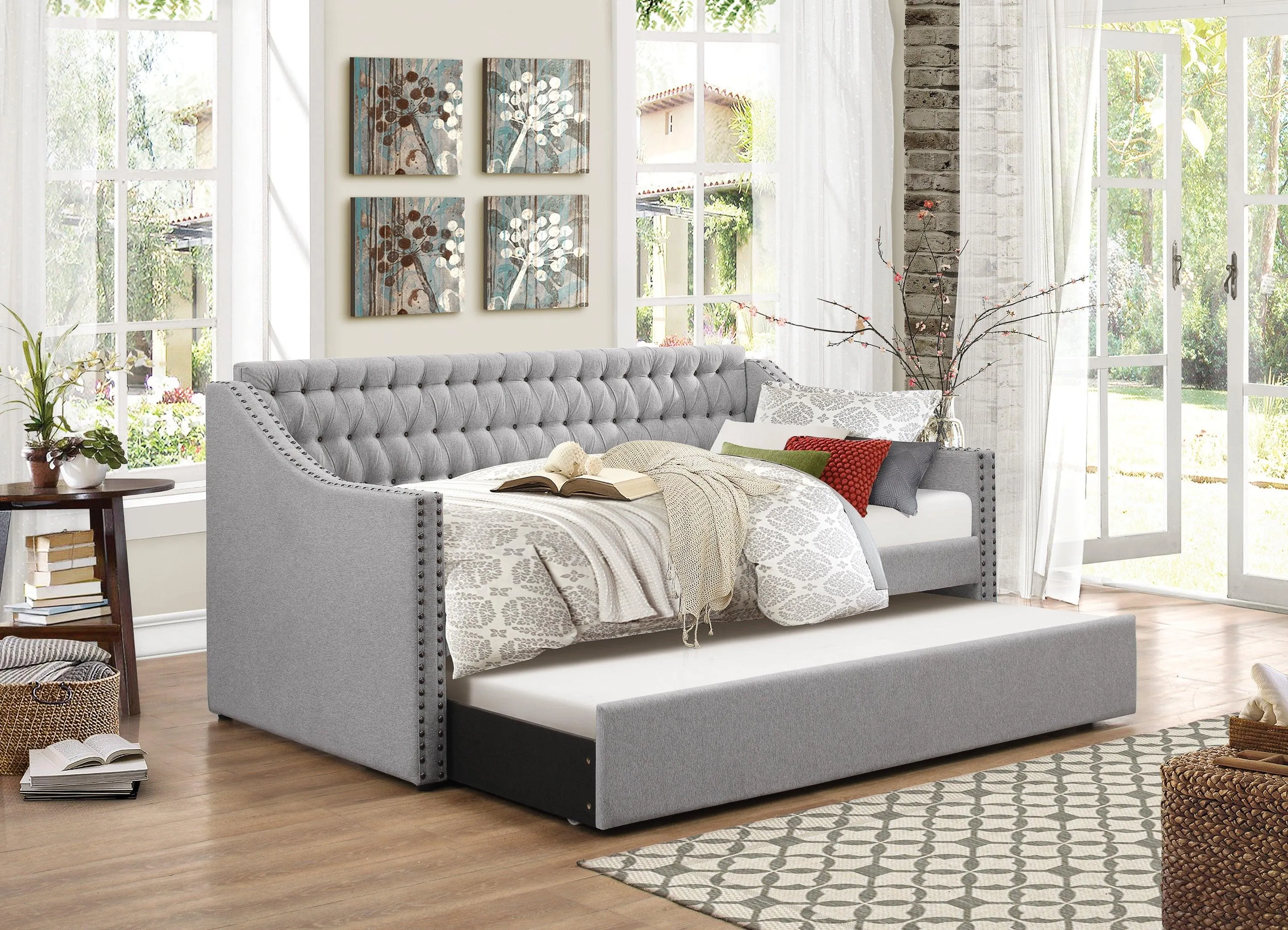 Tulney Gray Daybed with Trundle - Image 2