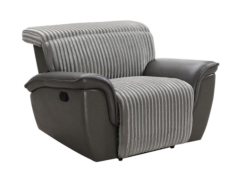 Twist Grey 3-Piece Reclining Living Room Set - Image 8