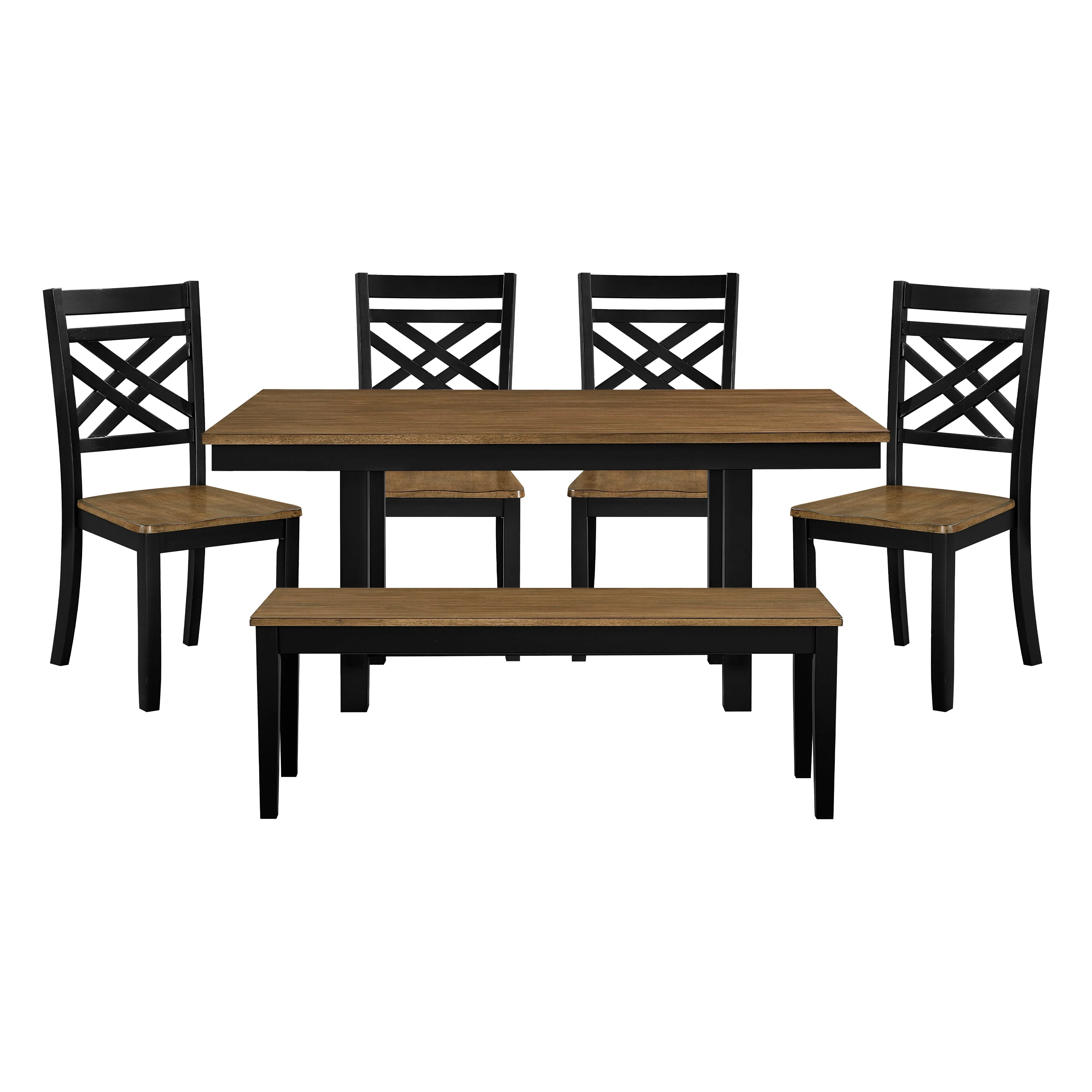 Tyler Black/Brown 65" Dining Room Set - Image 2