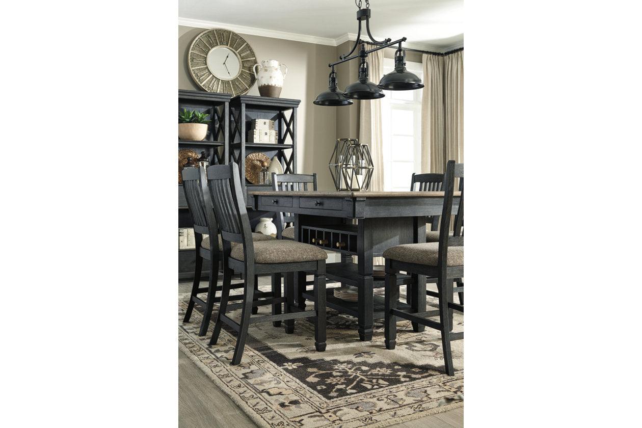Tyler Creek Black/Grayish Brown Counter Height Barstool, Set of 2 - Image 11