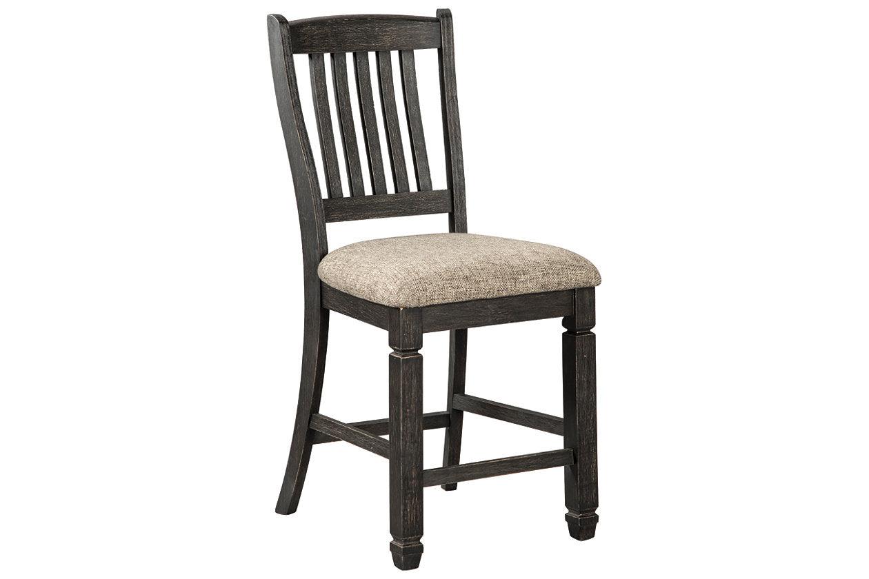 Tyler Creek Black/Grayish Brown Counter Height Barstool, Set of 2 - Image 2