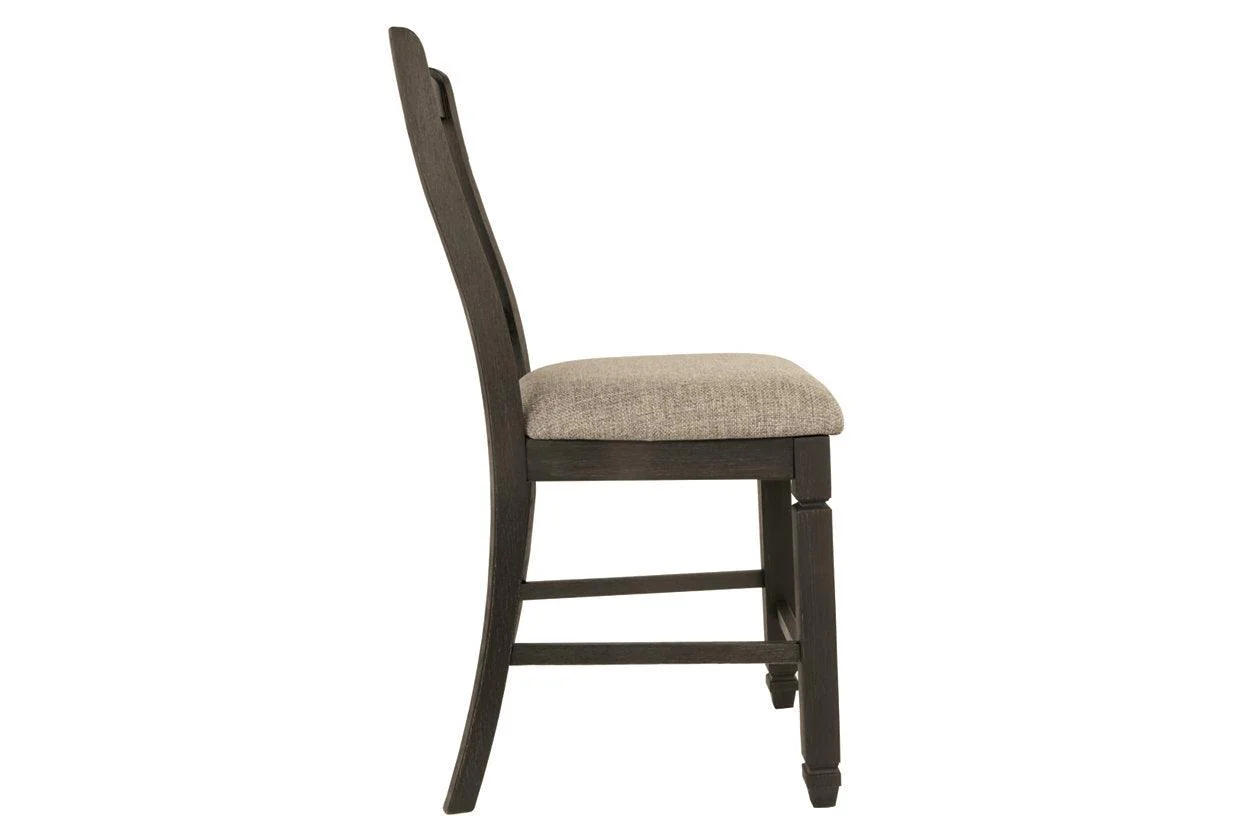 Tyler Creek Black/Grayish Brown Counter Height Barstool, Set of 2 - Image 6