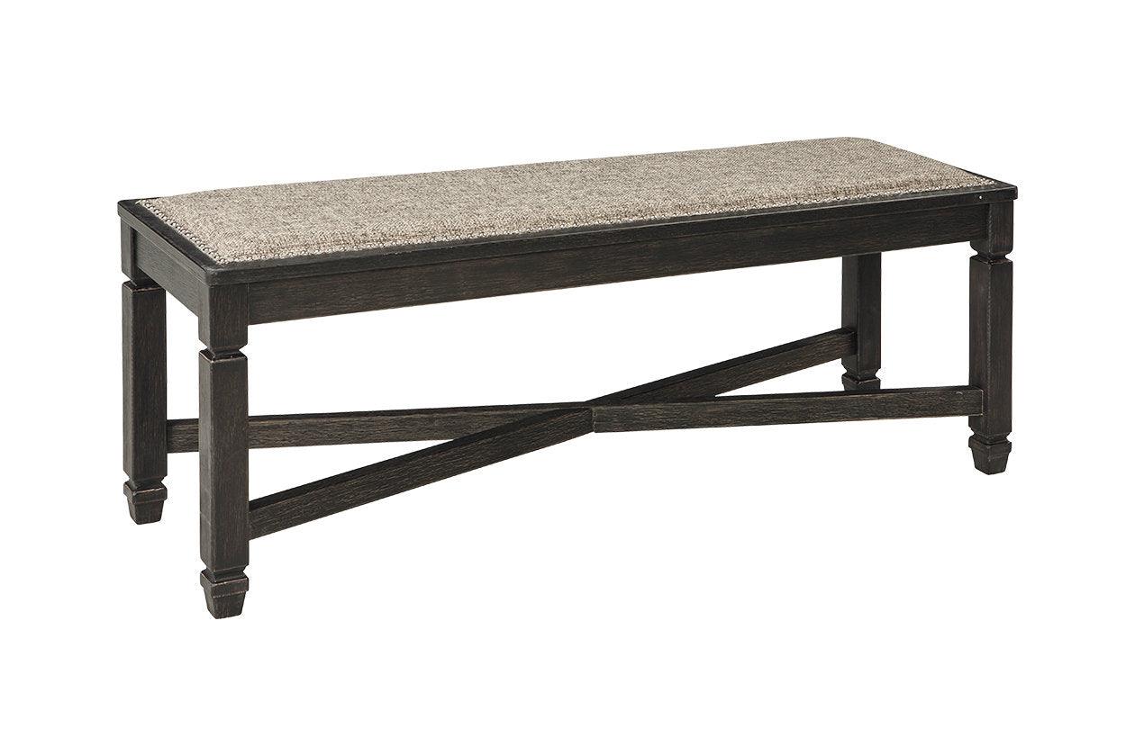 Tyler Creek Black/Grayish Brown Dining Bench - Image 2