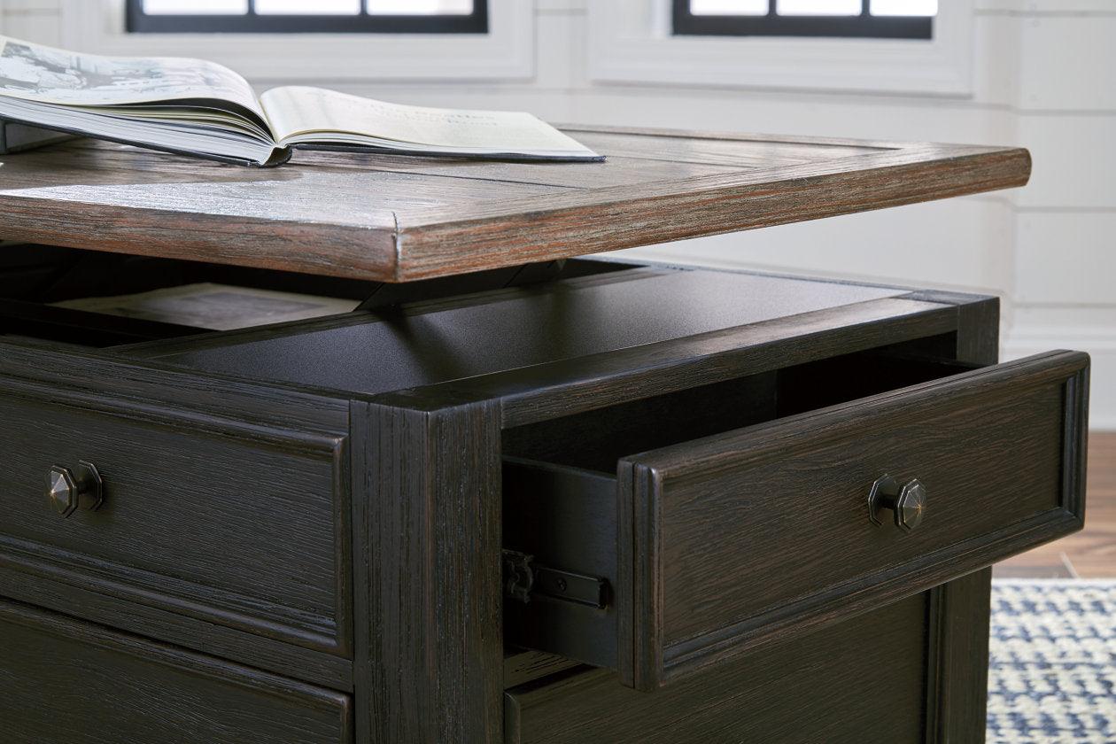 Tyler Creek Grayish Brown/Black Coffee Table with Lift Top - Image 10