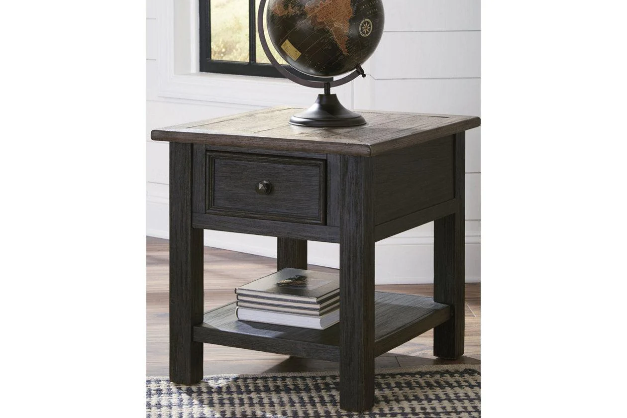 Tyler Creek Grayish Brown/Black End Table - Image 10