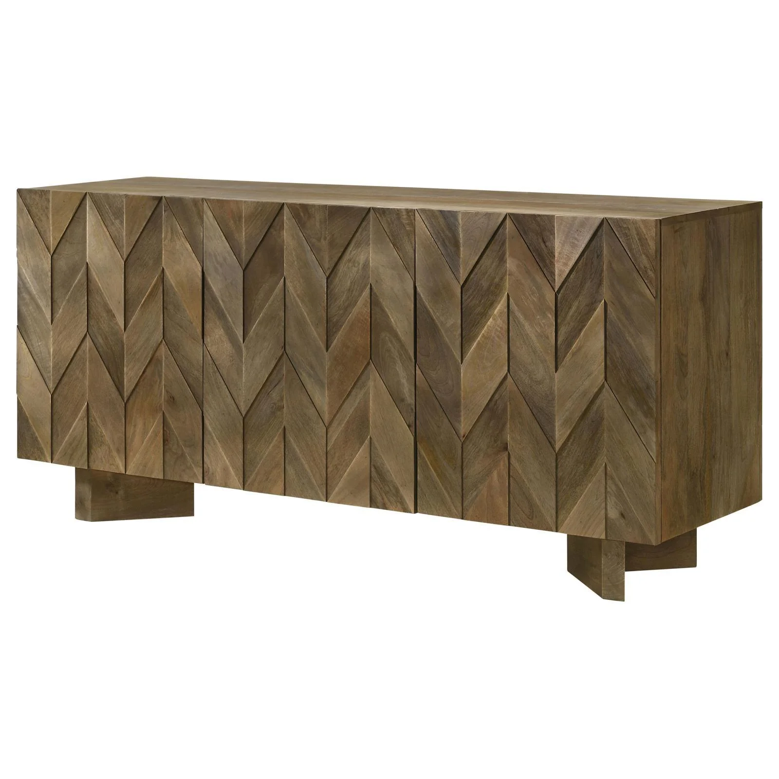 Tyler Mango Brown 3-door Dining Sideboard Server - Image 4