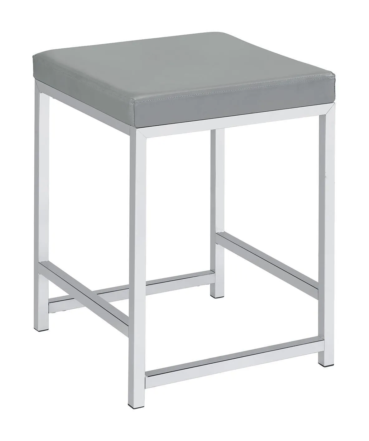 Umbridge Square Padded Cushion Upholstered Vanity Stool - Image 4
