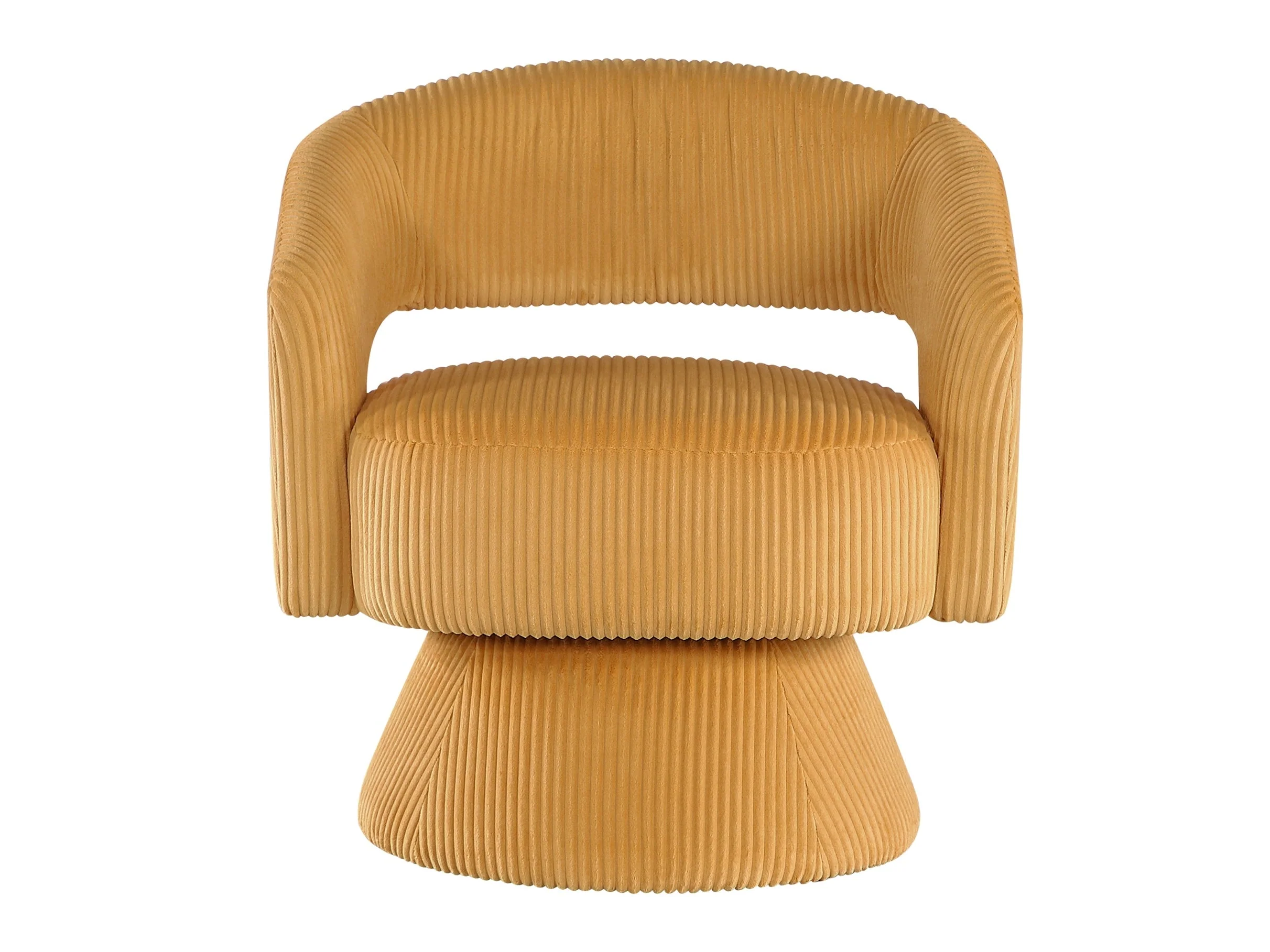 Upton Yellow Swivel Accent Chair