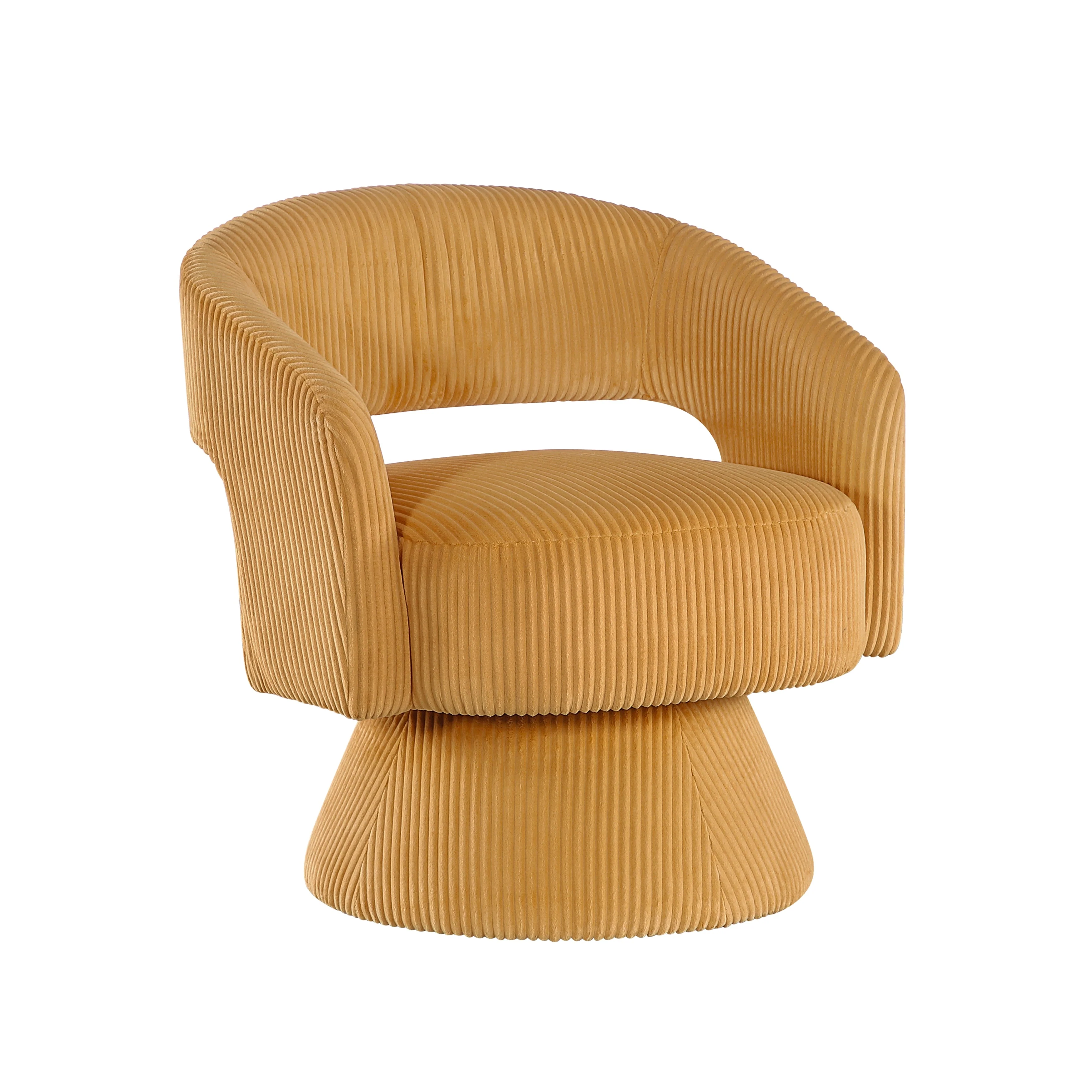 Upton Yellow Swivel Accent Chair - Image 2