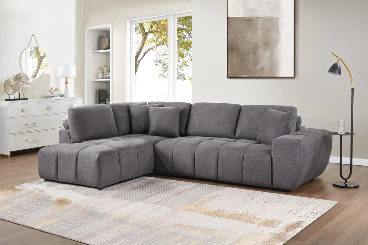 Uptown Grey 2-Piece Sectional