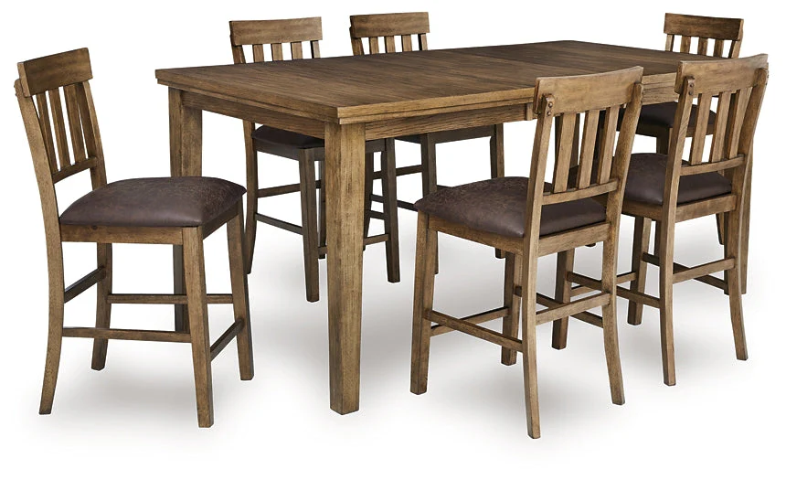 Urbinforte Counter Height Dining Table and 6 Barstools - Image 3